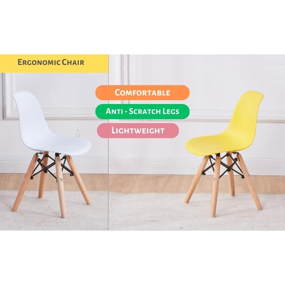 Juego de 2 Sillas Ergonómicas Naranjas Pozbee para Niños