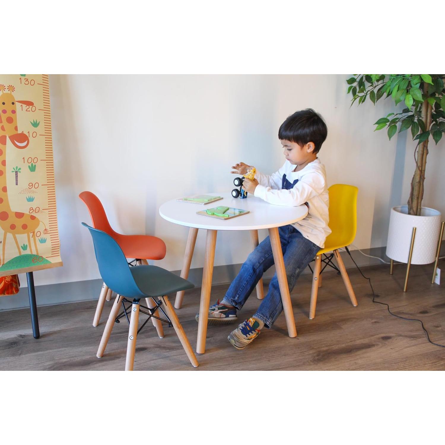 Juego de 2 Sillas Ergonómicas Naranjas Pozbee para Niños