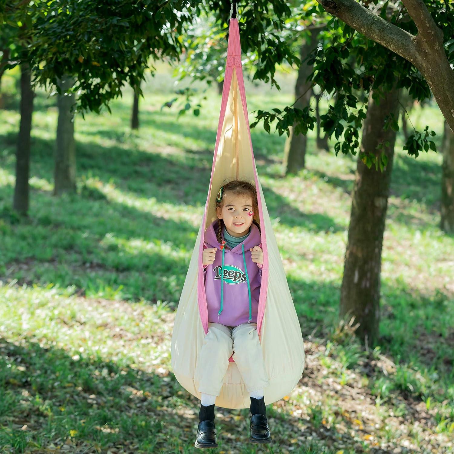 Silla Columpio para Niños YAERSI Algodón Beige 70x150cm