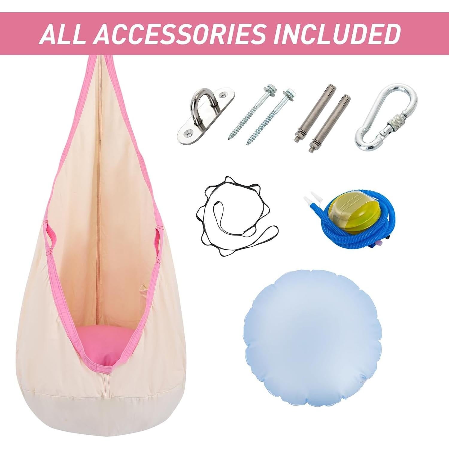 Silla Columpio para Niños YAERSI Algodón Beige 70x150cm