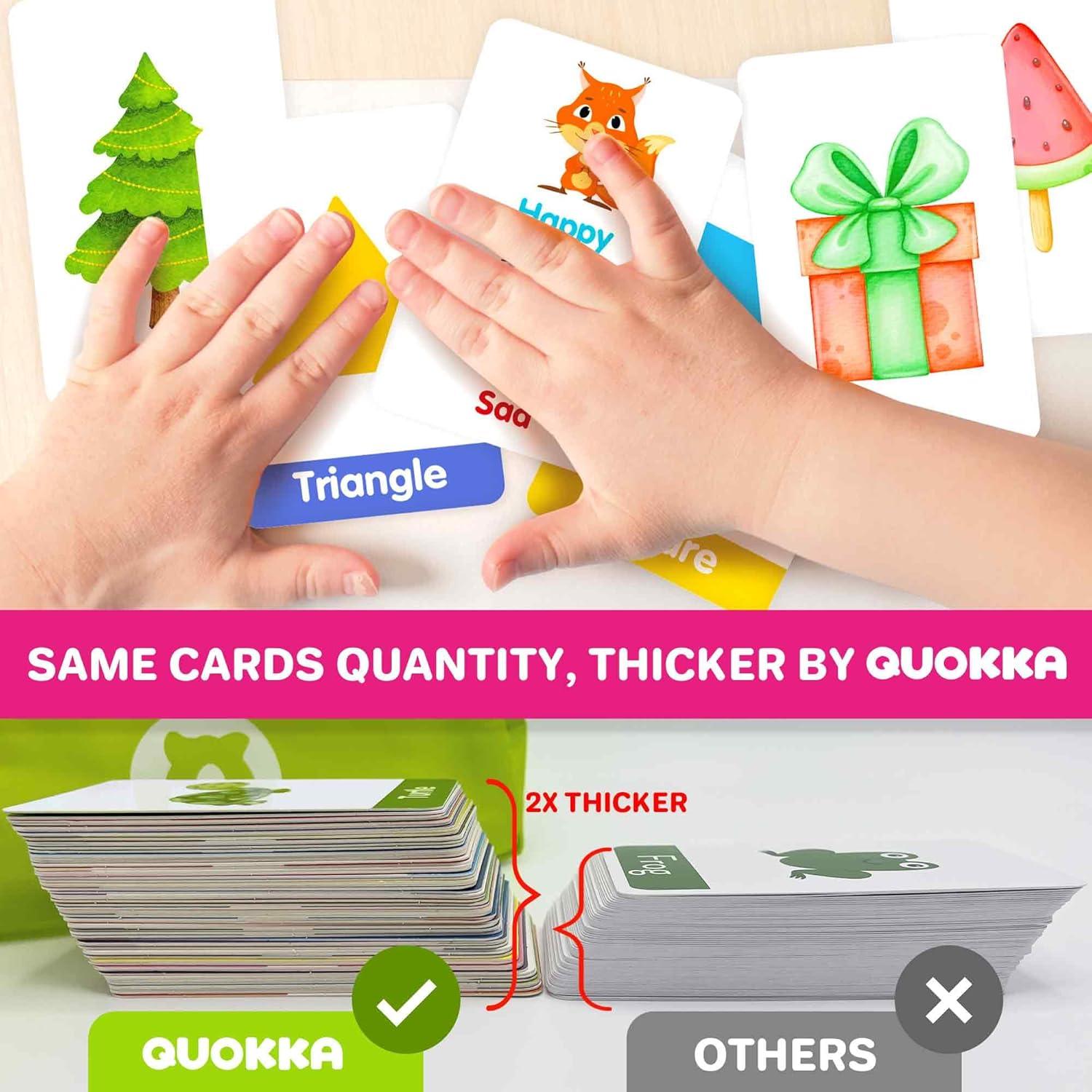 Tarjetas Didácticas QUOKKA ABC para Niños 2-4 Años - 60 Piezas