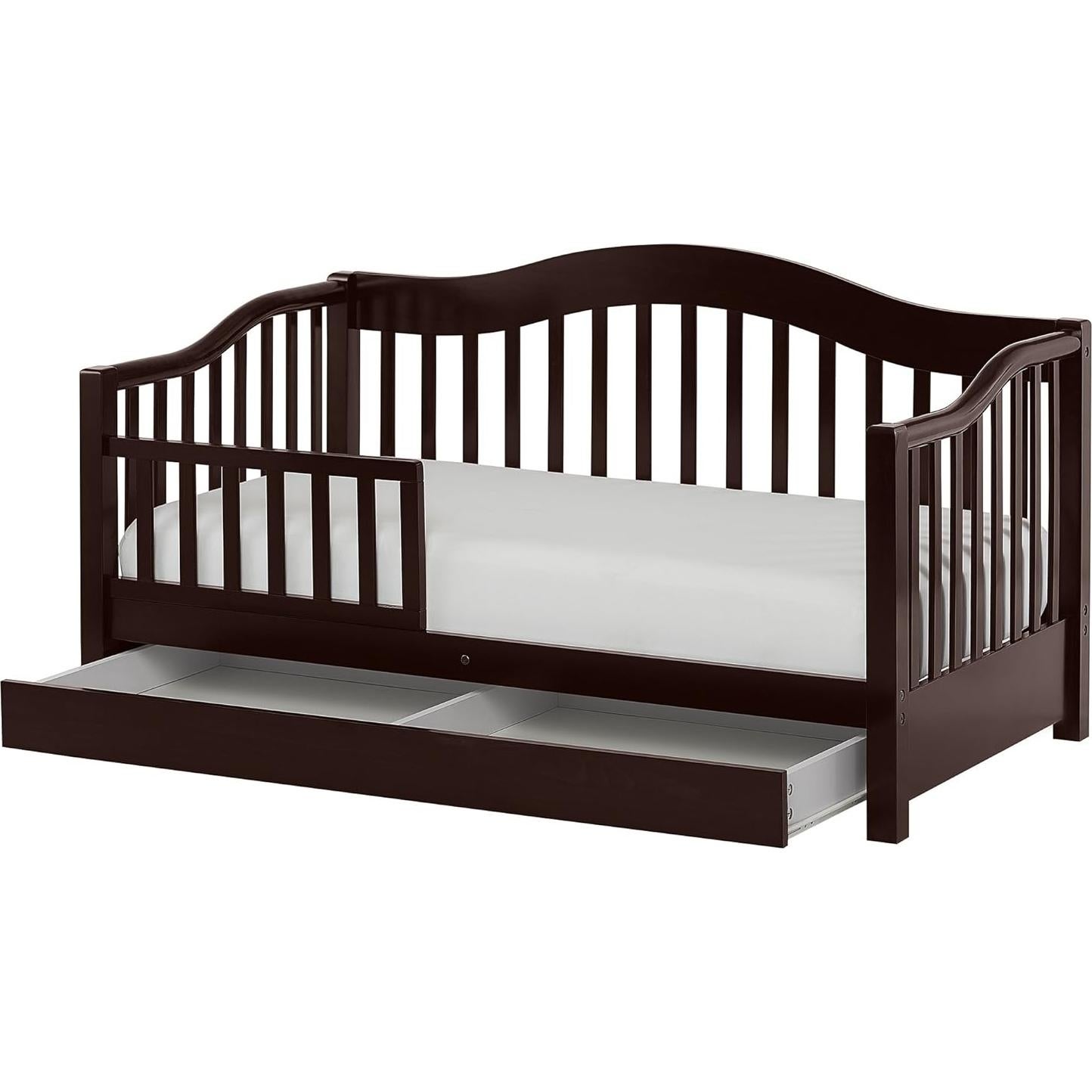 Cama de Día para Niños Dream On Me Cereza - Barandilla Removible