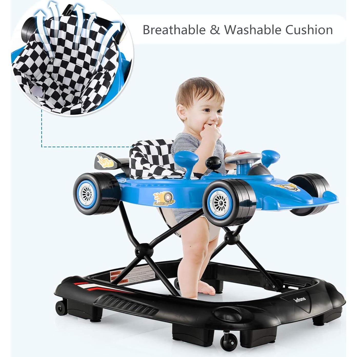 Caminador Plegable INFANS 3 en 1 para Bebés Azul