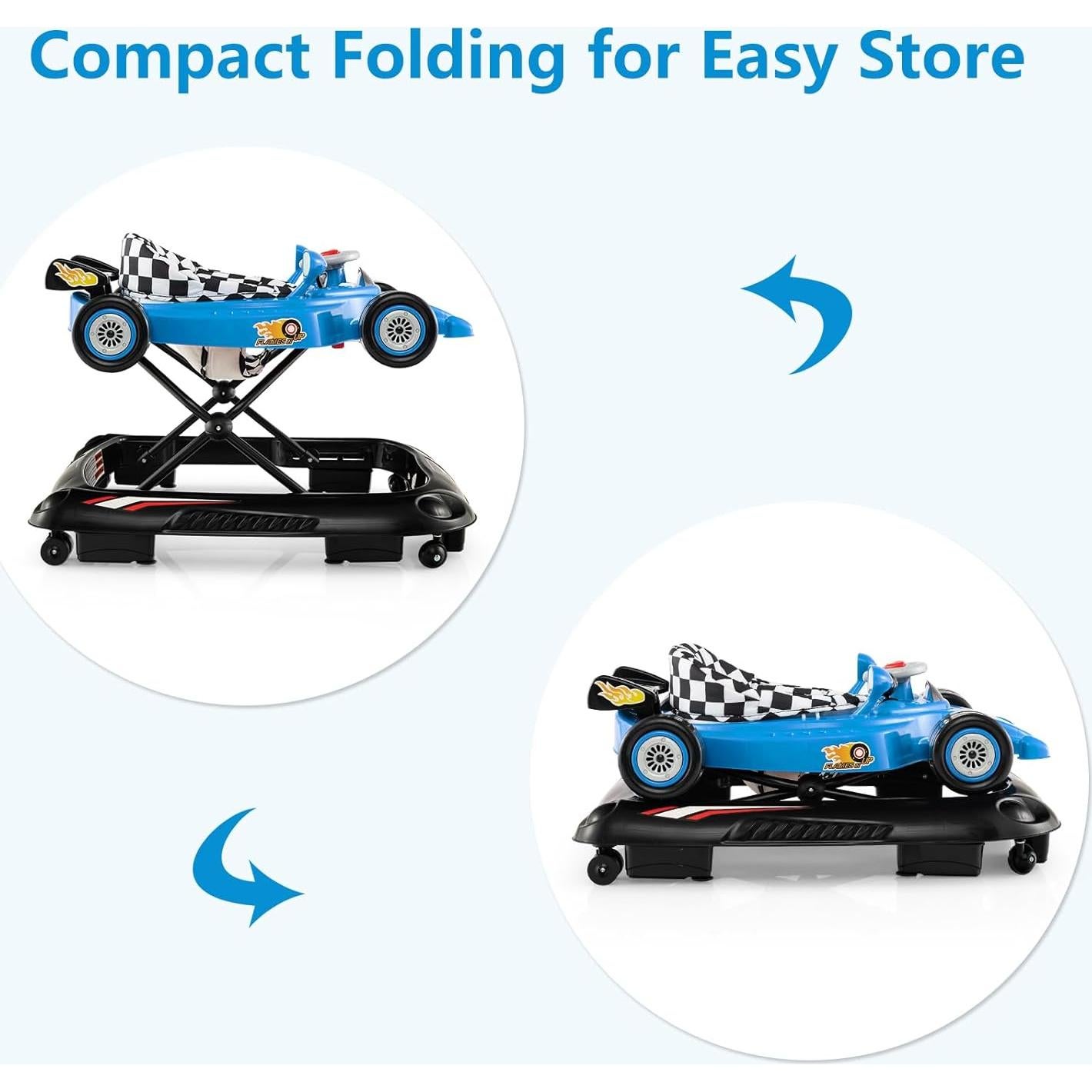 Caminador Plegable INFANS 3 en 1 para Bebés Azul