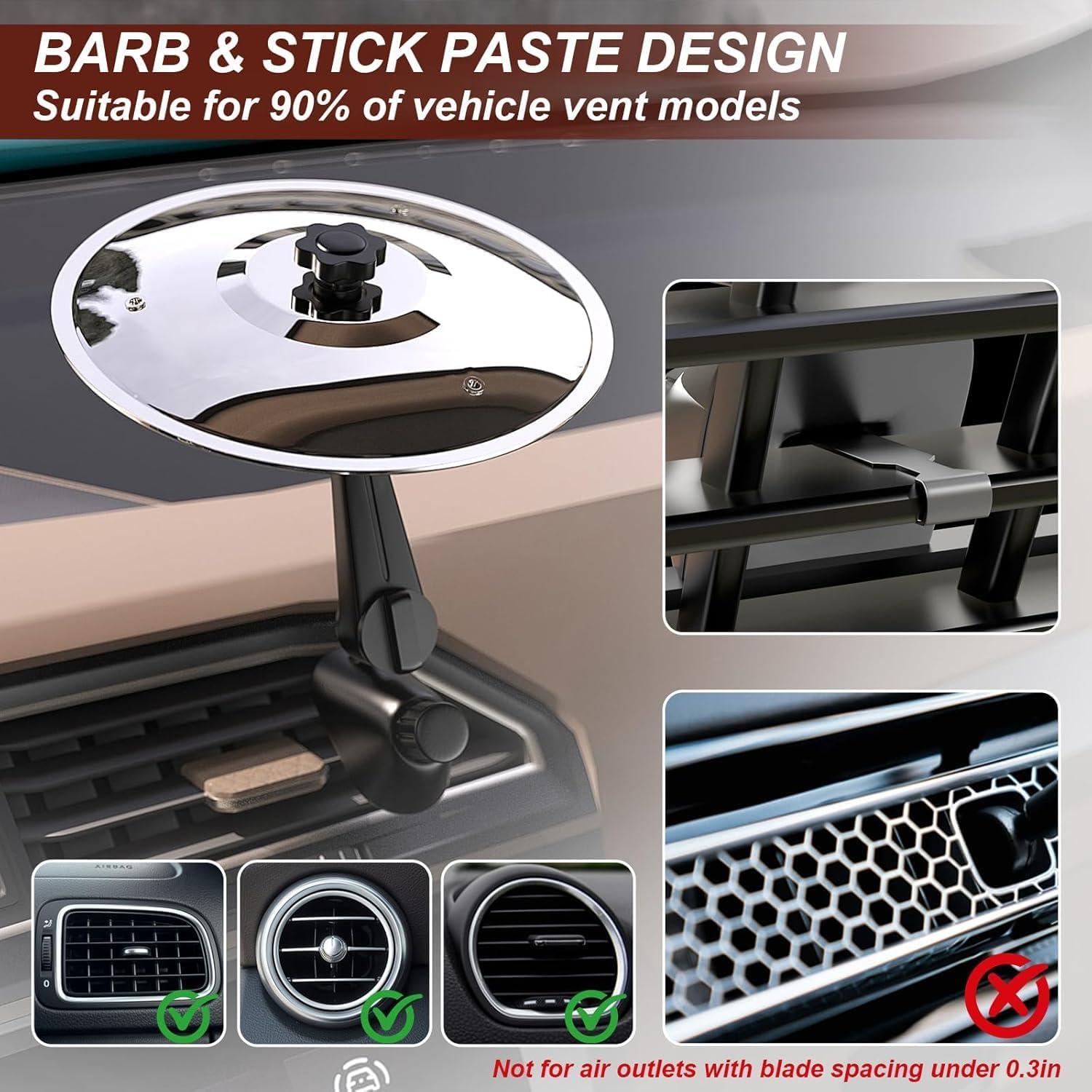Cymbal de Aire para Auto ZWJ 2-Pack Montaje Ajustable