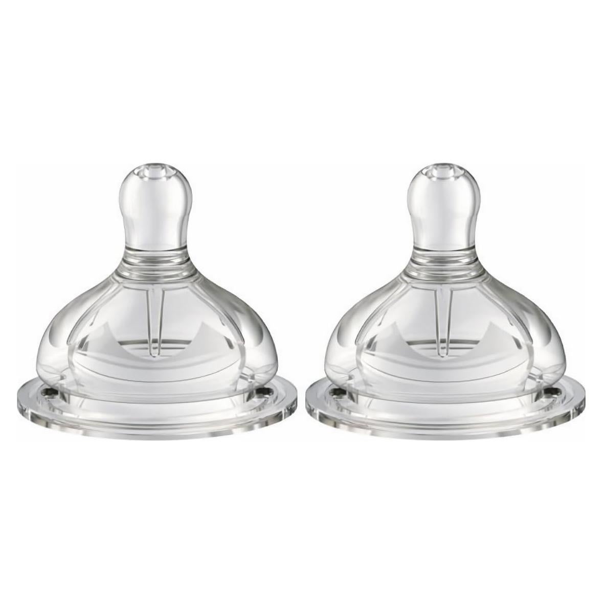 Tetina de Biberón Closer to Nature 100% Silicona Anticólico 6-12 meses