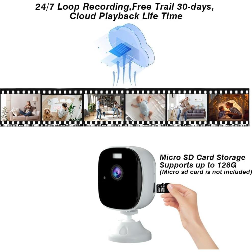 Cámara de Seguridad Rraycom T1 2K WiFi con Visión Nocturna