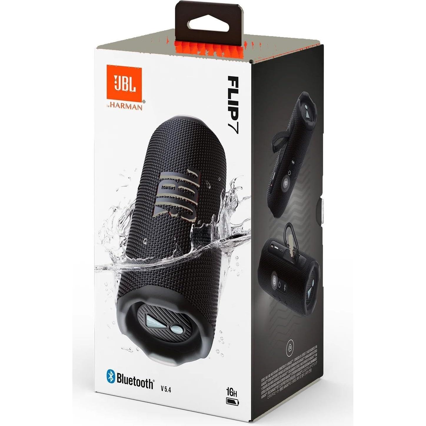 Altavoz Bluetooth JBL Flip 7 IP68 Impermeable 16H Negro