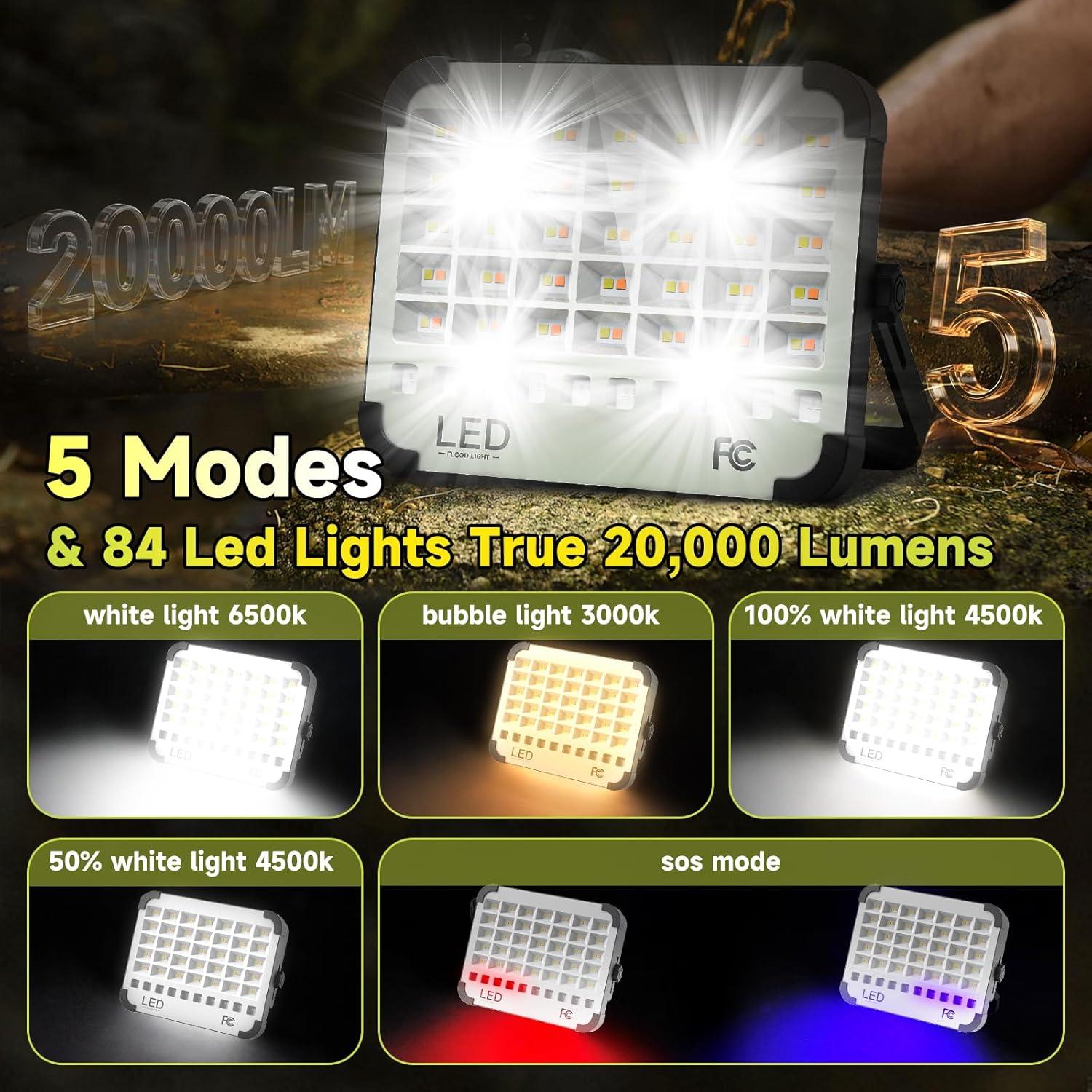 Luz de Trabajo Solar LED 200W Sinear 20000LM Impermeable