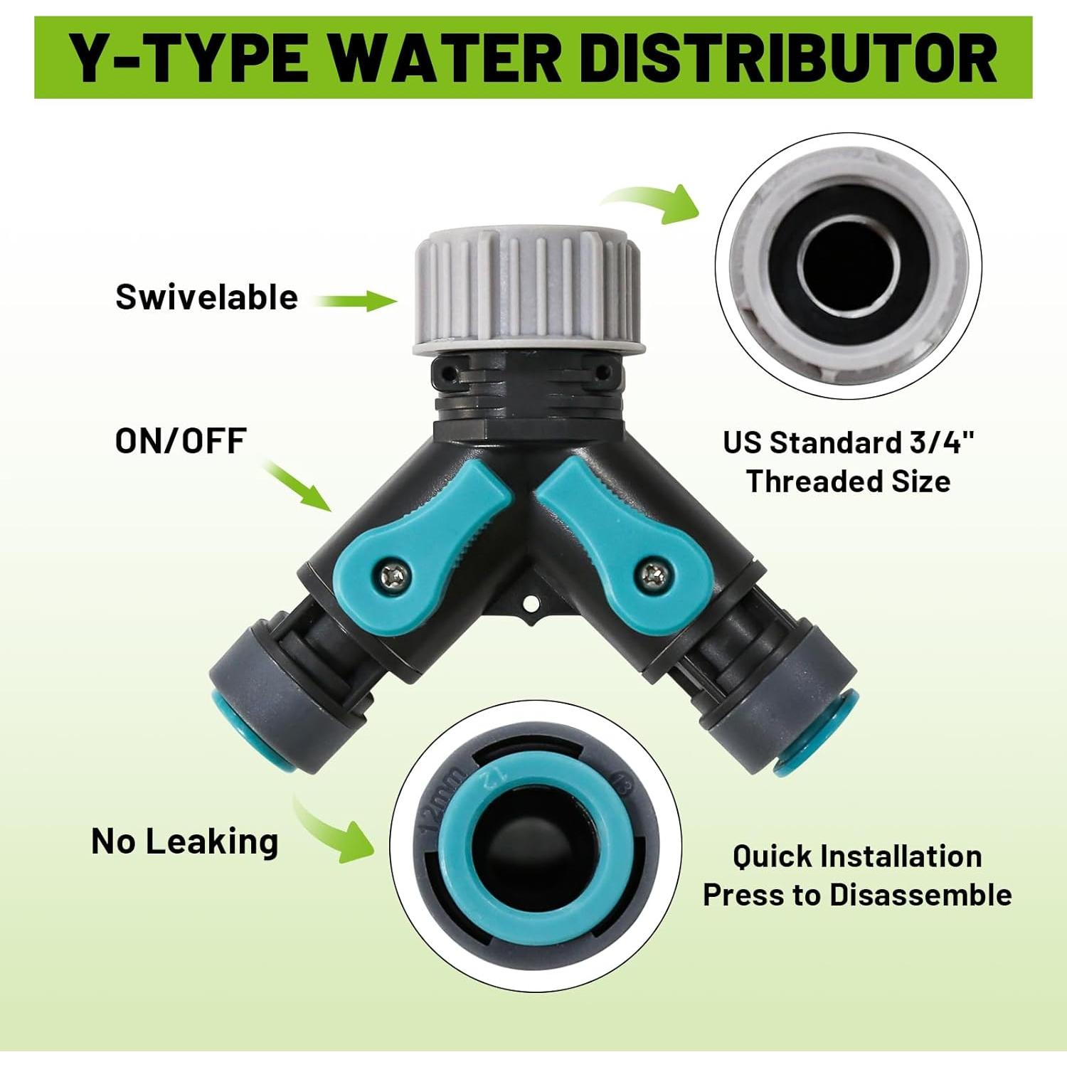 Kit de Riego por Goteo Kekangerly 30.48 m con Aspersores 360°