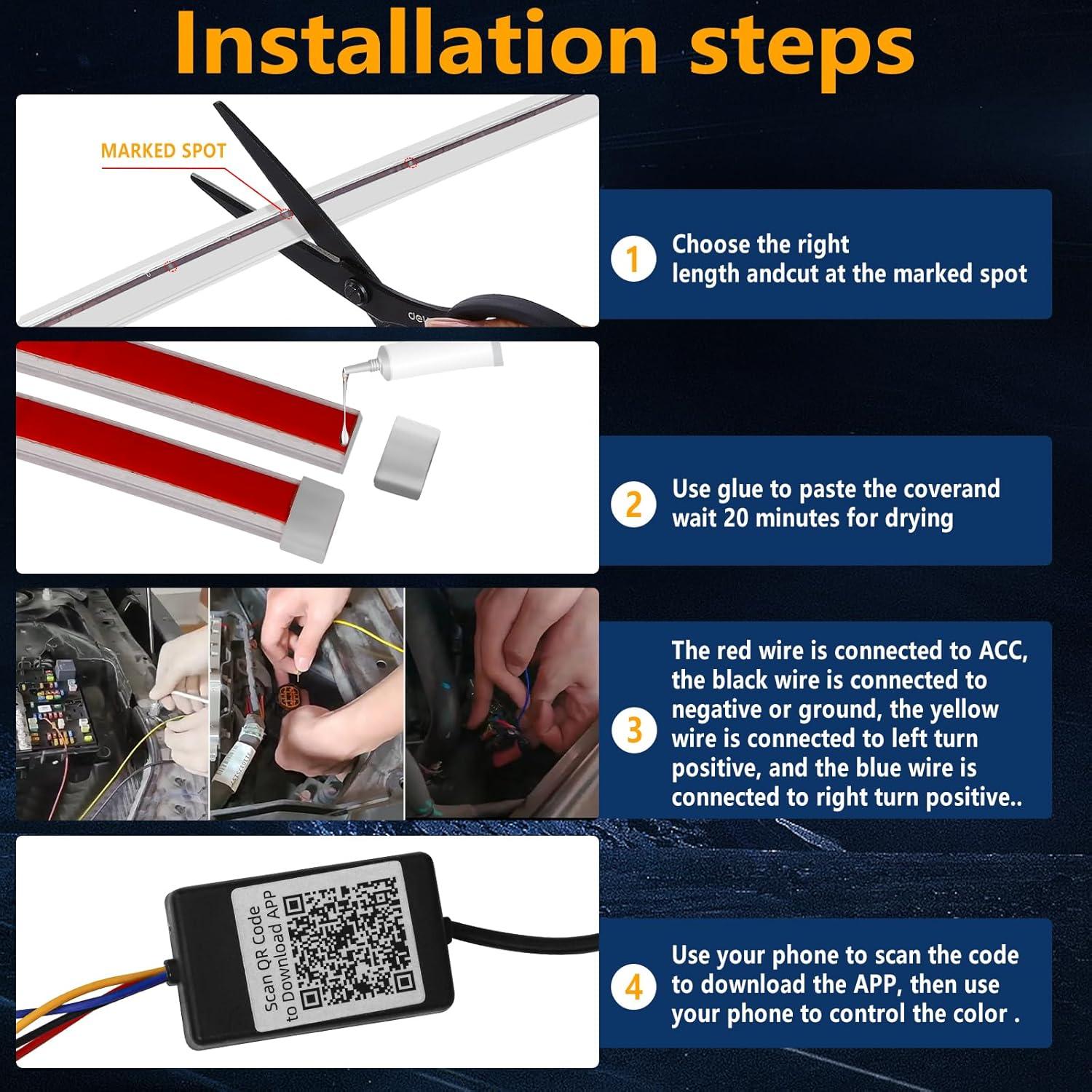 Tira de Luz LED RGB Multicolor HConce 1.8m Impermeable