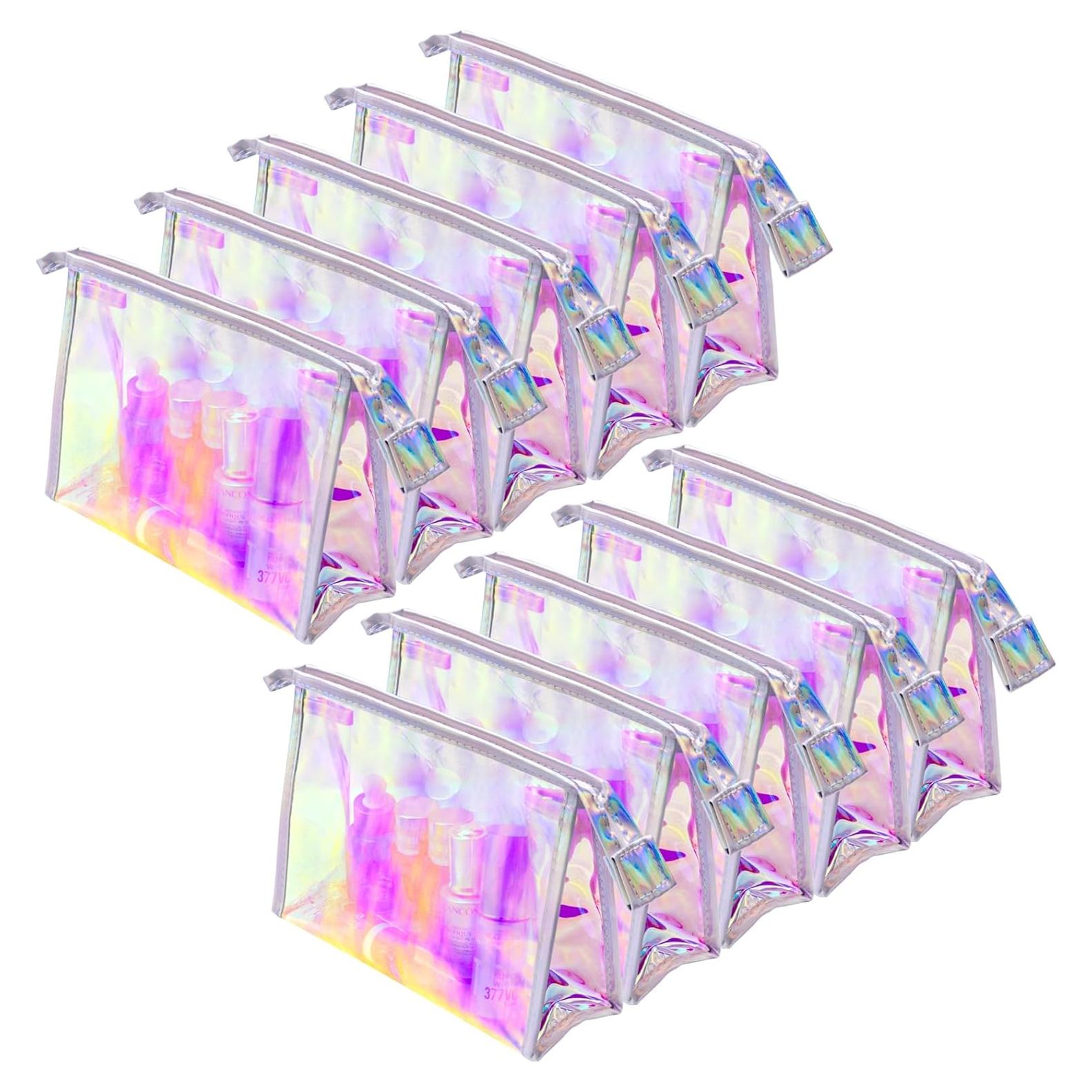 10PCS Bolsa de Maquillaje Iridiscente Zwish 22.4x16cm