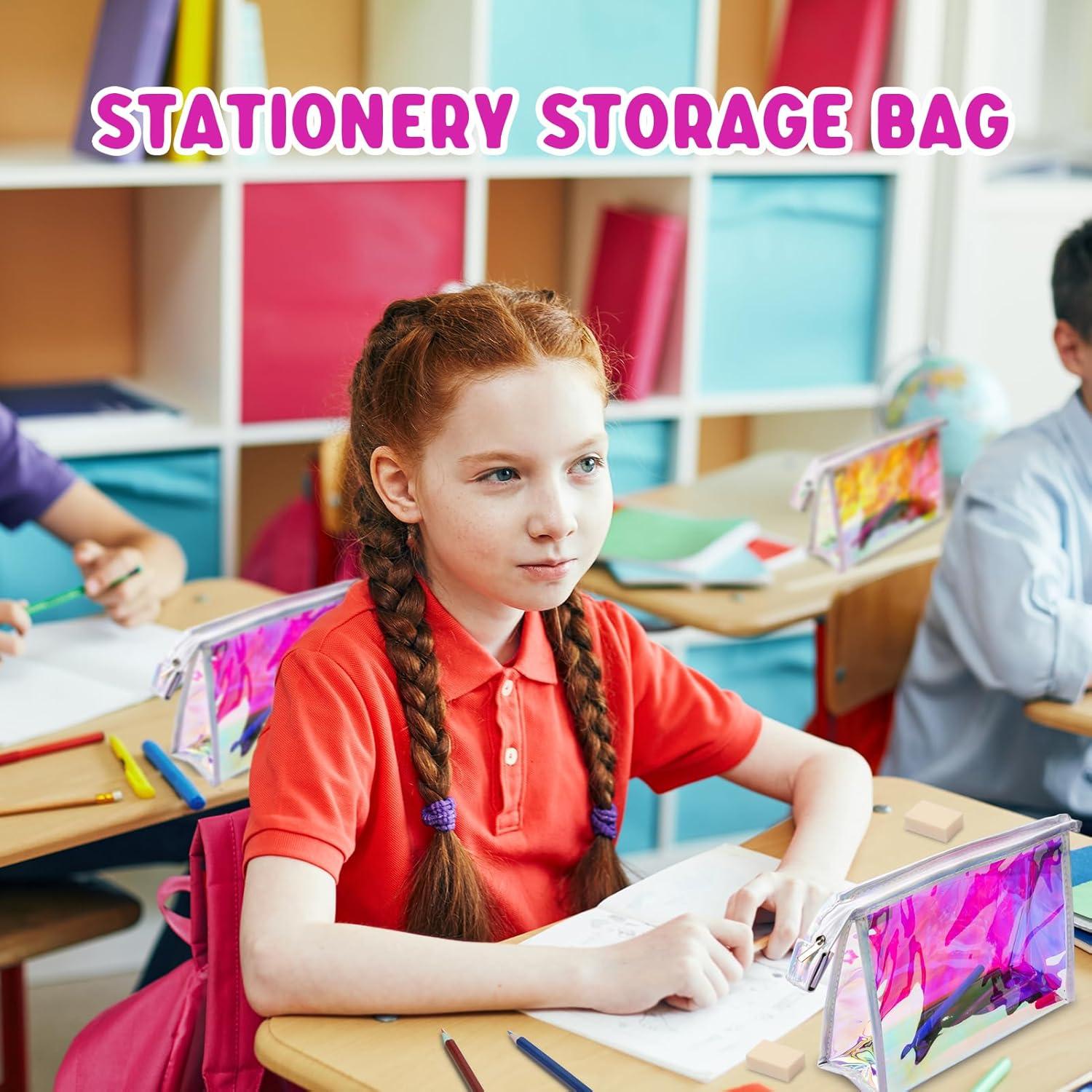 10PCS Bolsa de Maquillaje Iridiscente Zwish 22.4x16cm