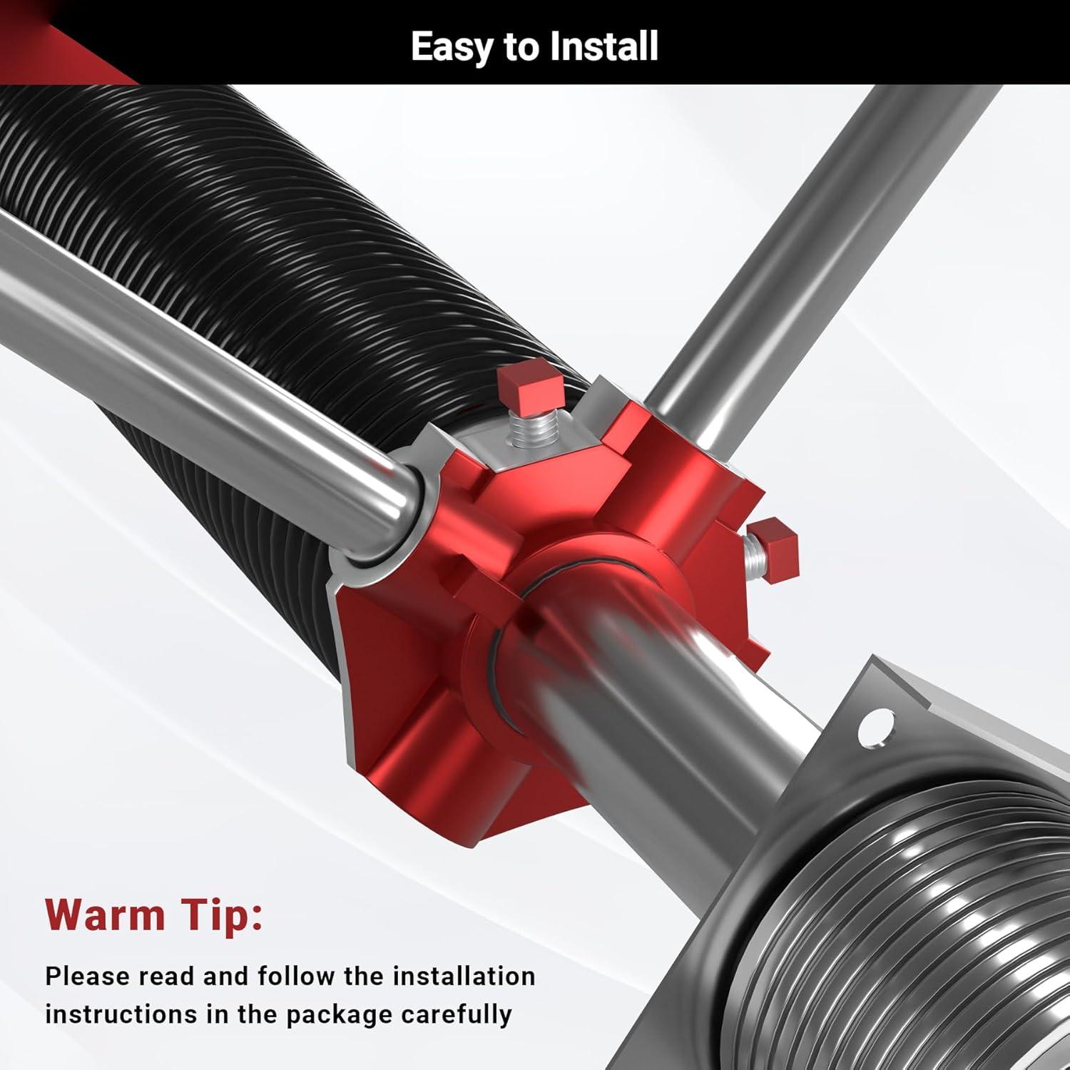 Resorte de Torsión para Puerta de Garaje Toriexon 0.207x5x61 cm
