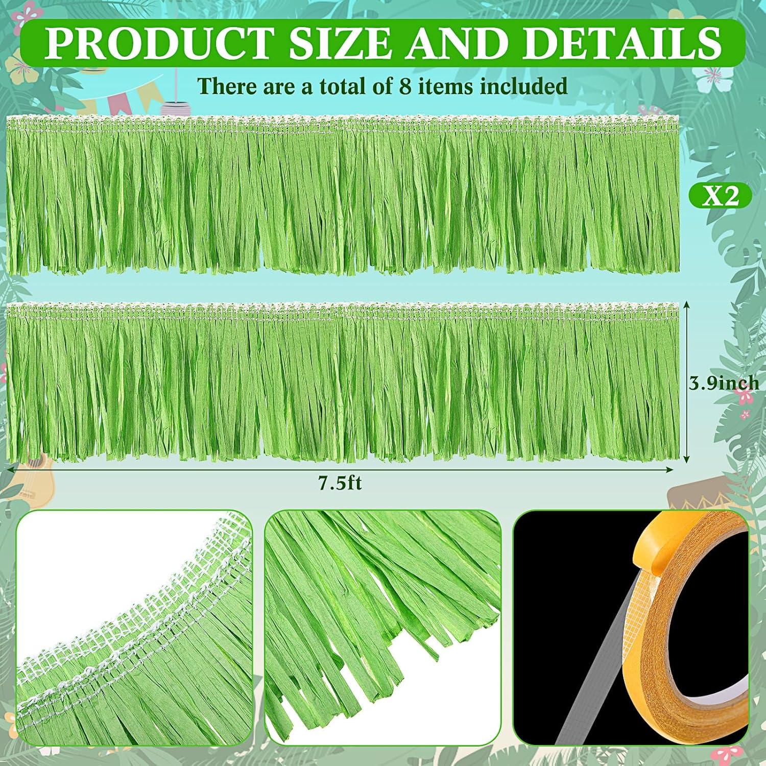 Falda de Mesa Hawaiana Verde 1.19 x 4.57 m - 2 Rollos