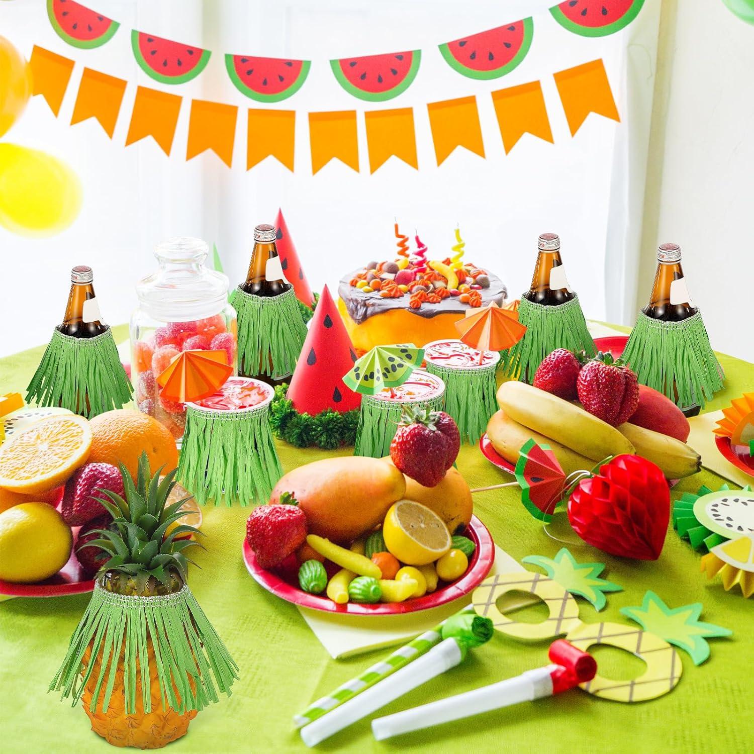 Falda de Mesa Hawaiana Verde 1.19 x 4.57 m - 2 Rollos