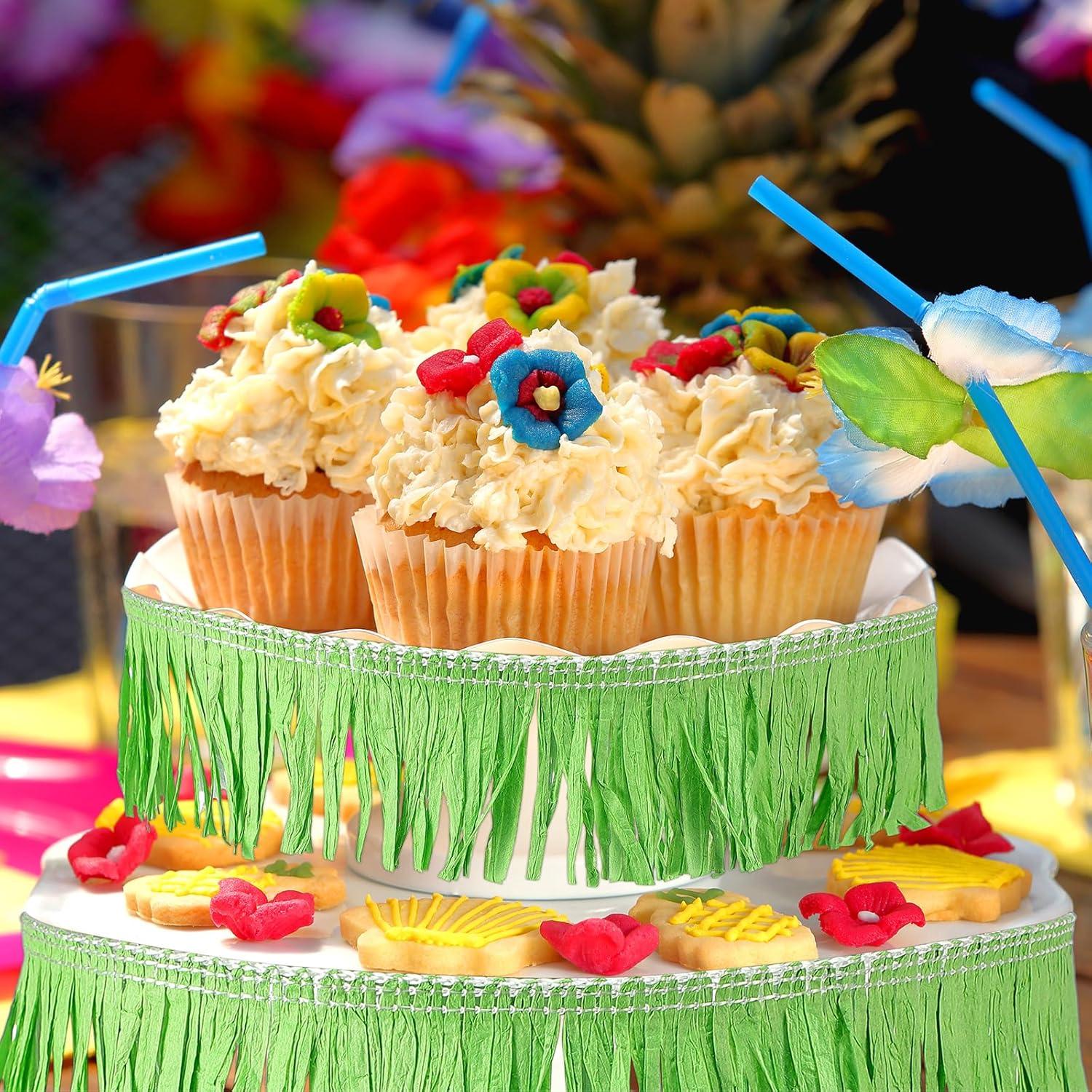 Falda de Mesa Hawaiana Verde 1.19 x 4.57 m - 2 Rollos