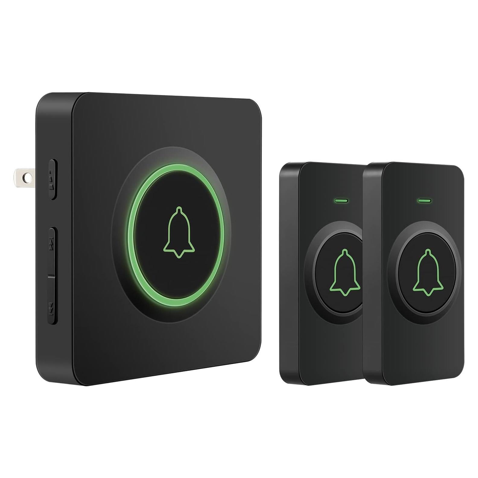 Timbre Inalámbrico AVANTEK DB-21 400m 2 Botones 56 Melodías