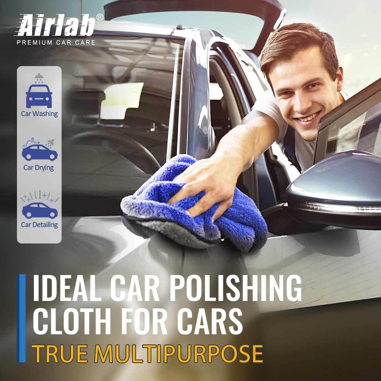 Toallas de Microfibra Airlab 40x40 cm, Paquete de 4, 800 GSM