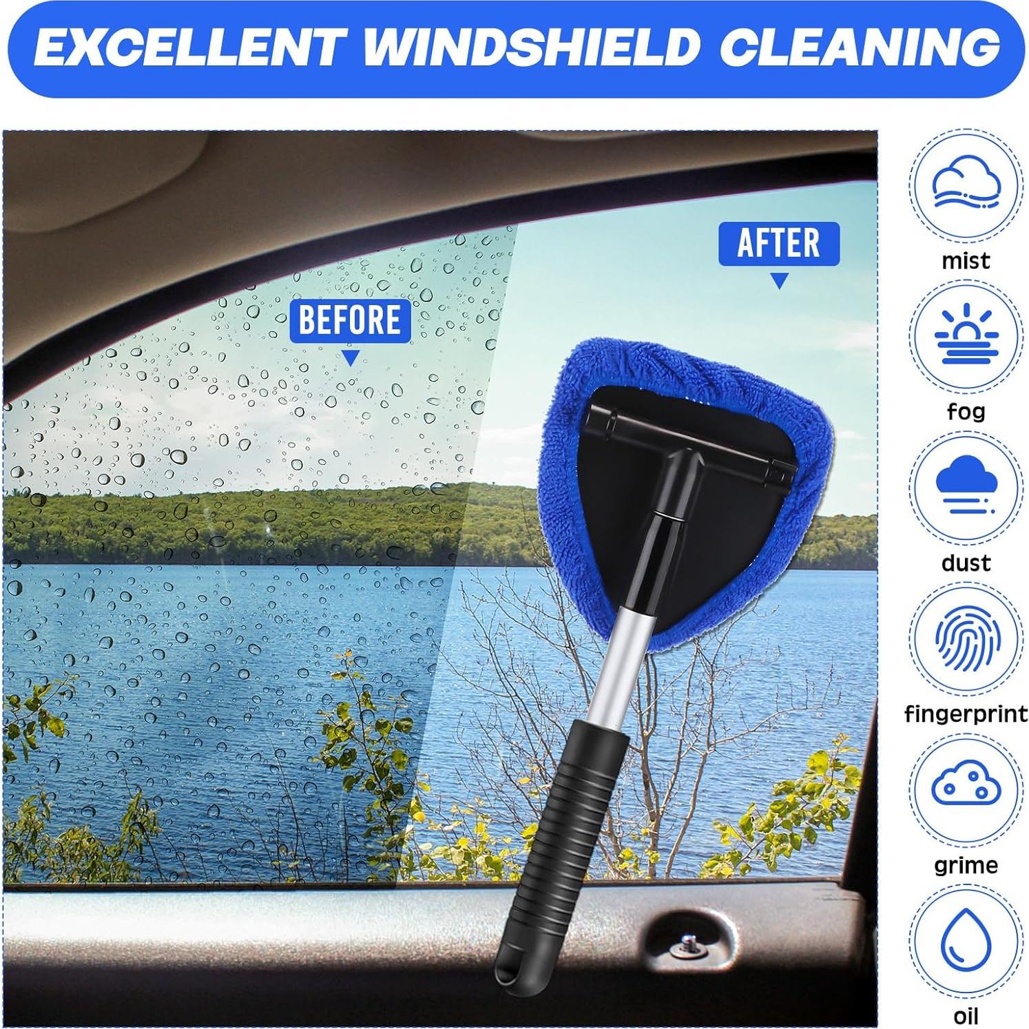 Kit de Limpiaparabrisas Baderke 8 Pcs con Mango Extensible 61 cm