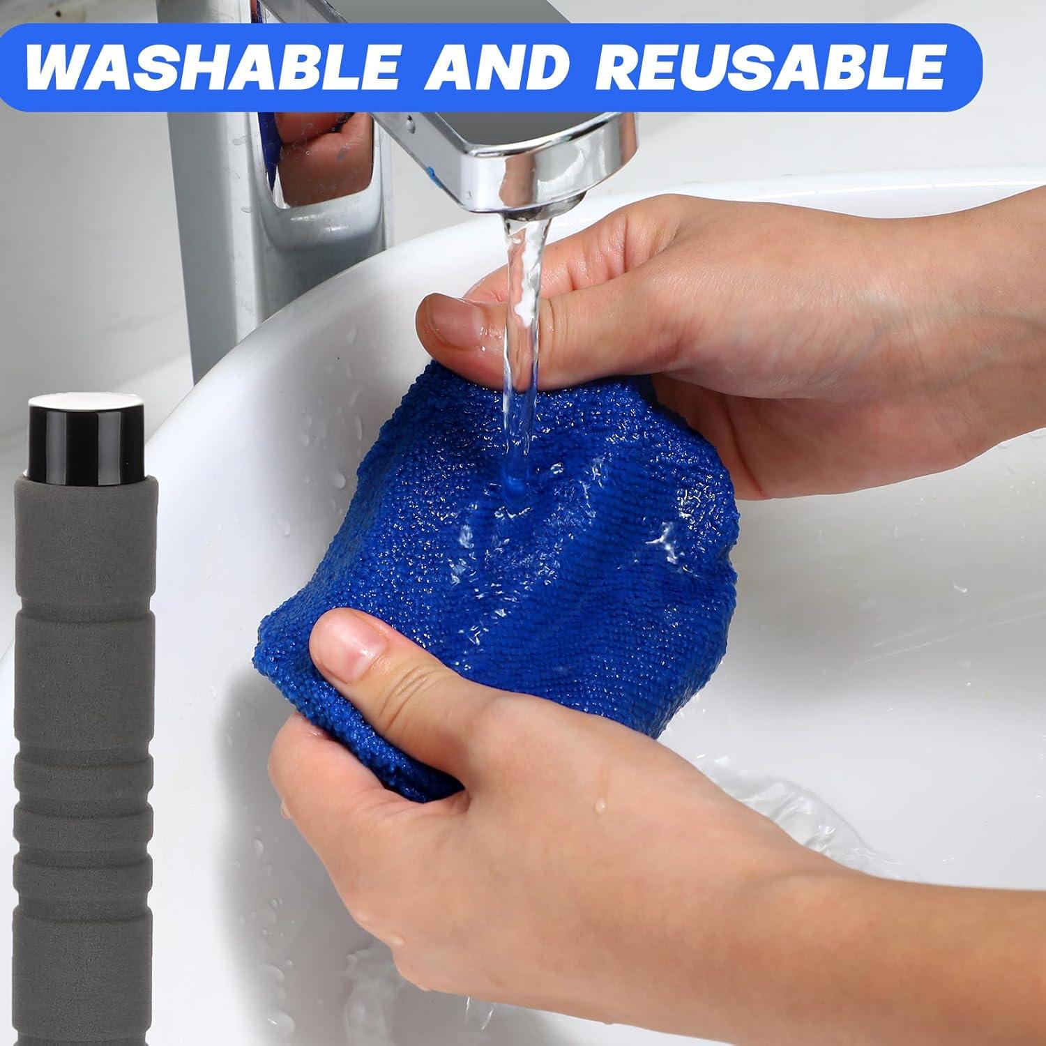 Kit de Limpiaparabrisas Baderke 8 Pcs con Mango Extensible 61 cm