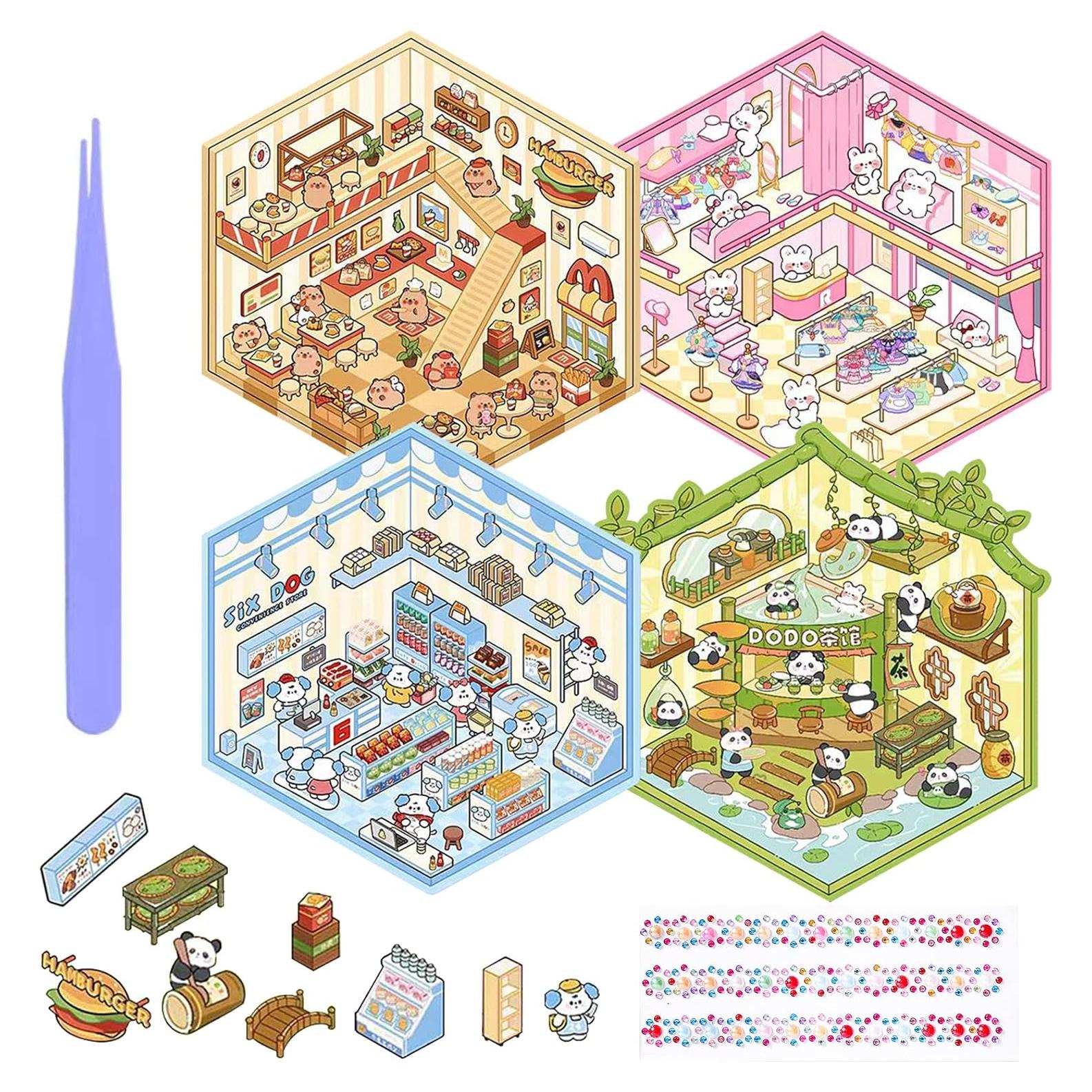 Pegatinas 3D DIY Selgratwin Reutilizables para Adultos y Niños