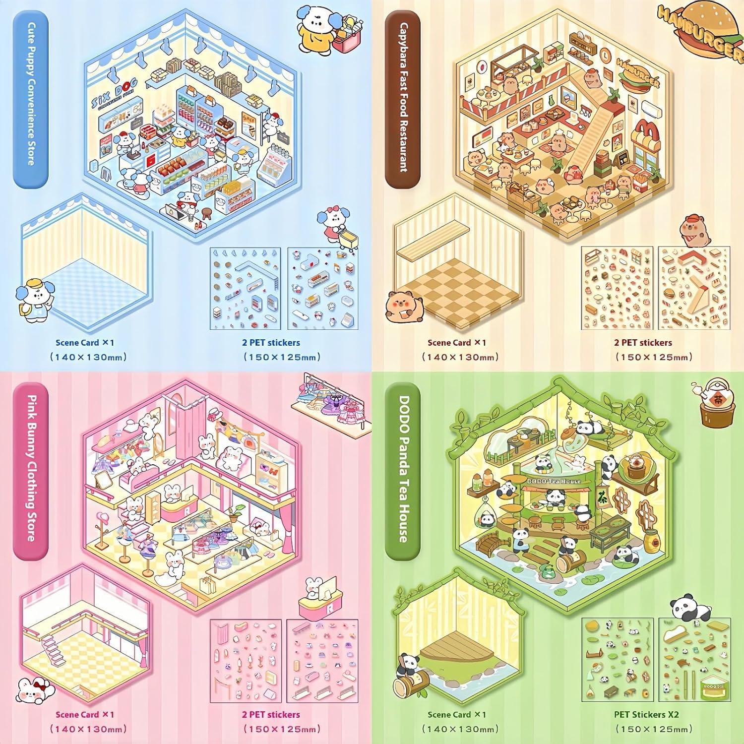 Pegatinas 3D DIY Selgratwin Reutilizables para Adultos y Niños