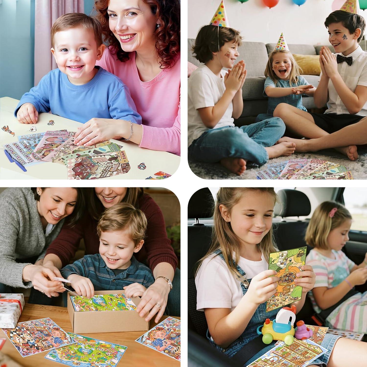 Pegatinas 3D DIY Selgratwin Reutilizables para Adultos y Niños