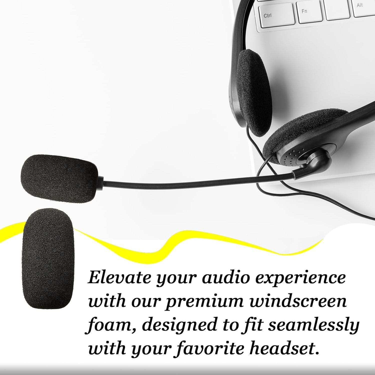 Paquete de 10 fundas de espuma para micrófonos inalámbricos - Paraviento 3.56 cm