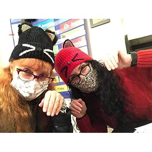 Gorro de orejas de gato Bellady para madre e hijo - Invierno