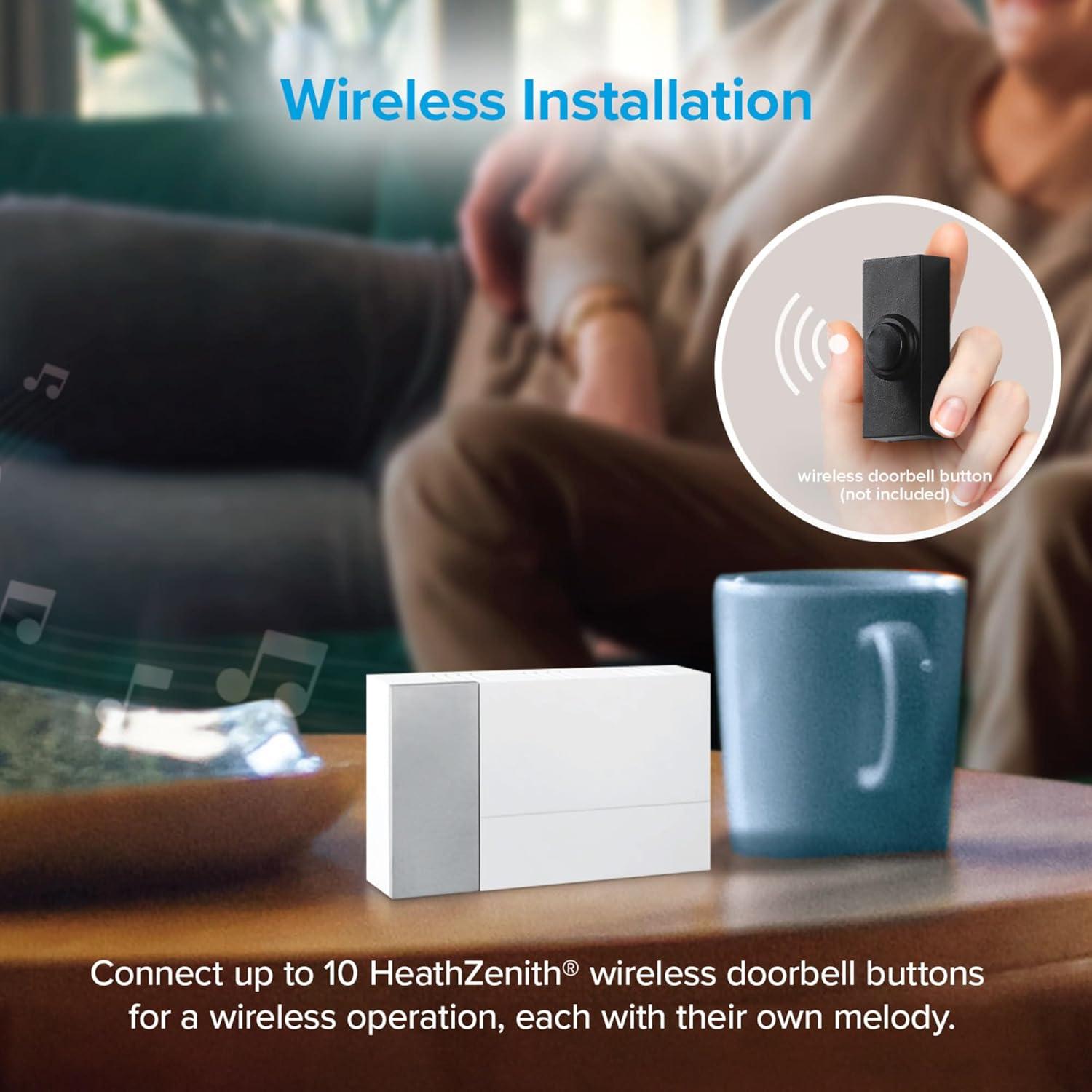 Timbre Digital Inalámbrico Globe Electric 91009242 - Blanco