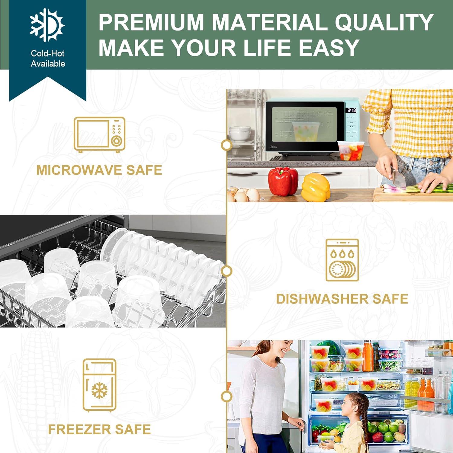 Contenedores Deli VIVIGU 48 Juegos 0.24-0.95 L A Prueba de Fugas