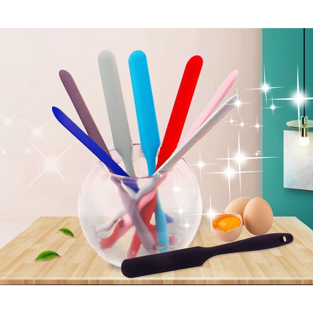 Juego de Espátulas de Silicona YAJUYANG 5 Piezas Multicolor