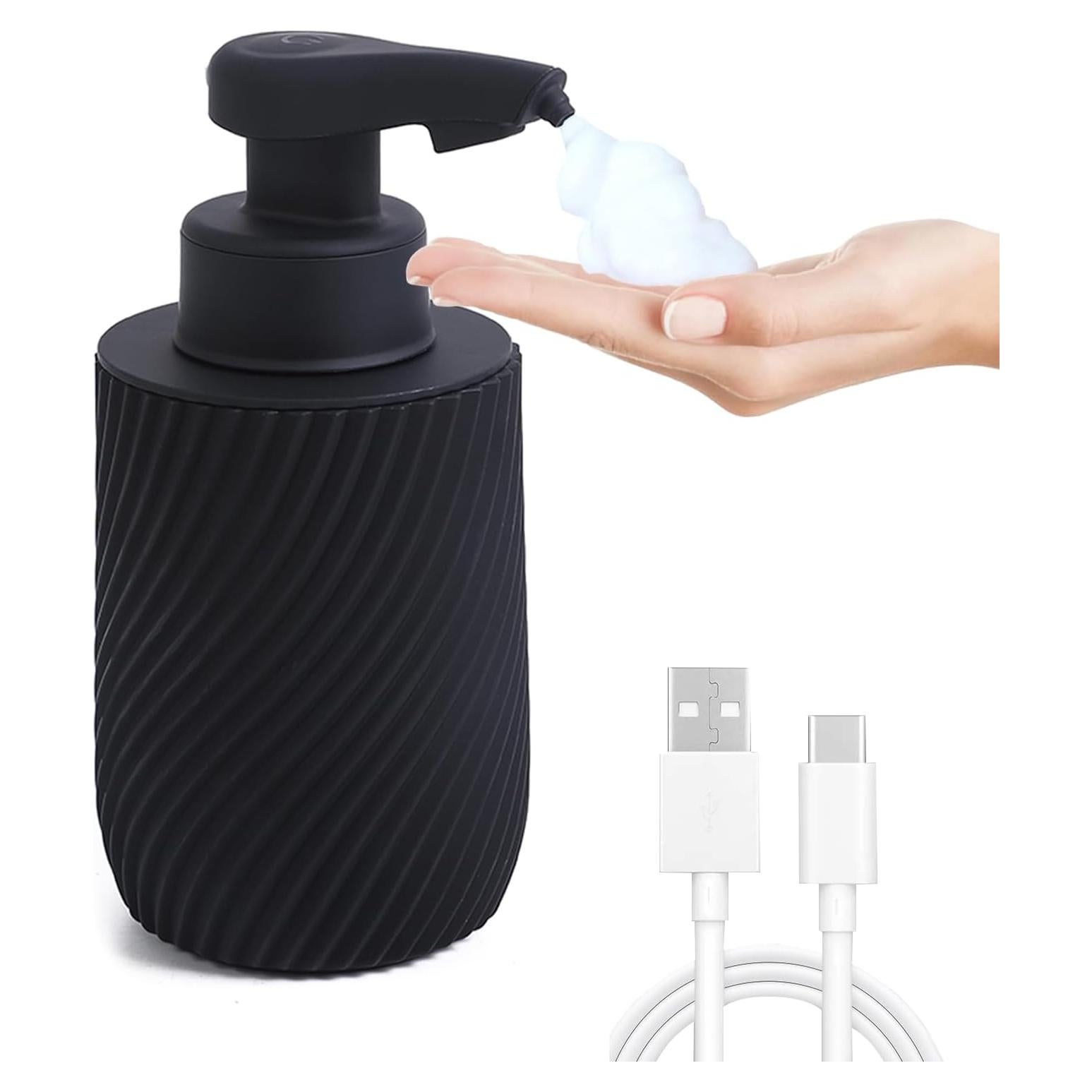 Dispensador Automático de Jabón Espumoso LUNKAFO Negro 300ml