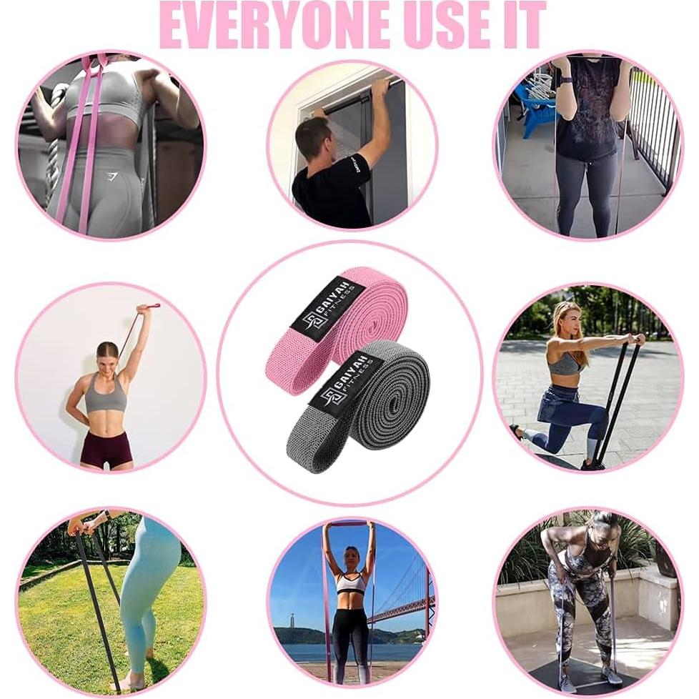 Set de Bandas de Resistencia Largas GAIYAH FITNESS - 2 Unidades