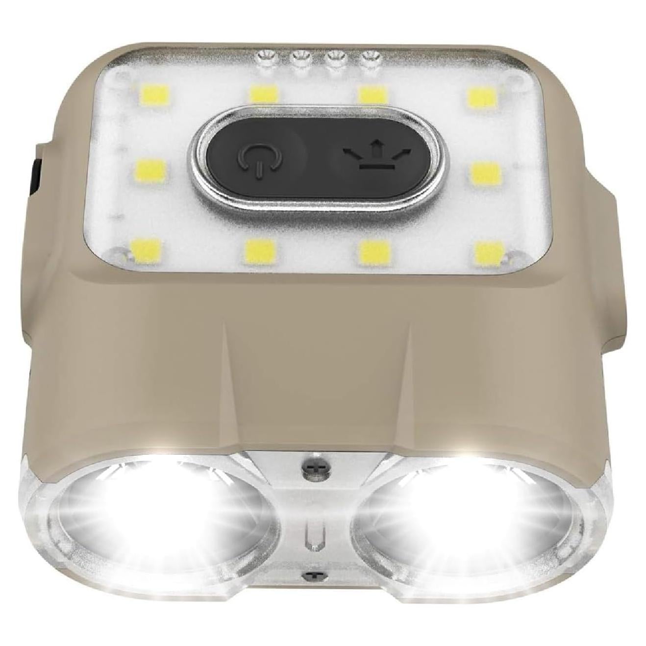 Linterna Frontal Claymore 120H Tan - LED Recargable USB-C