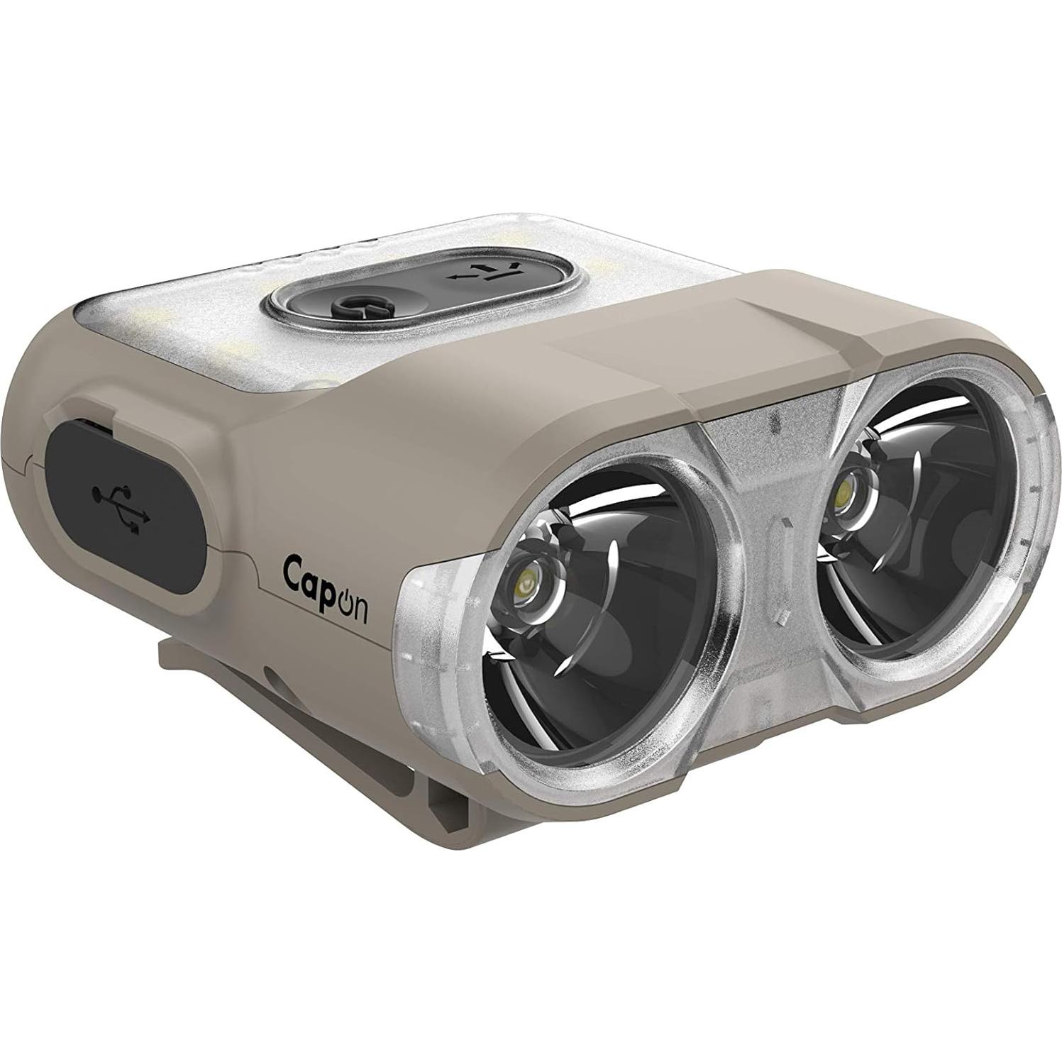 Linterna Frontal Claymore 120H Tan - LED Recargable USB-C