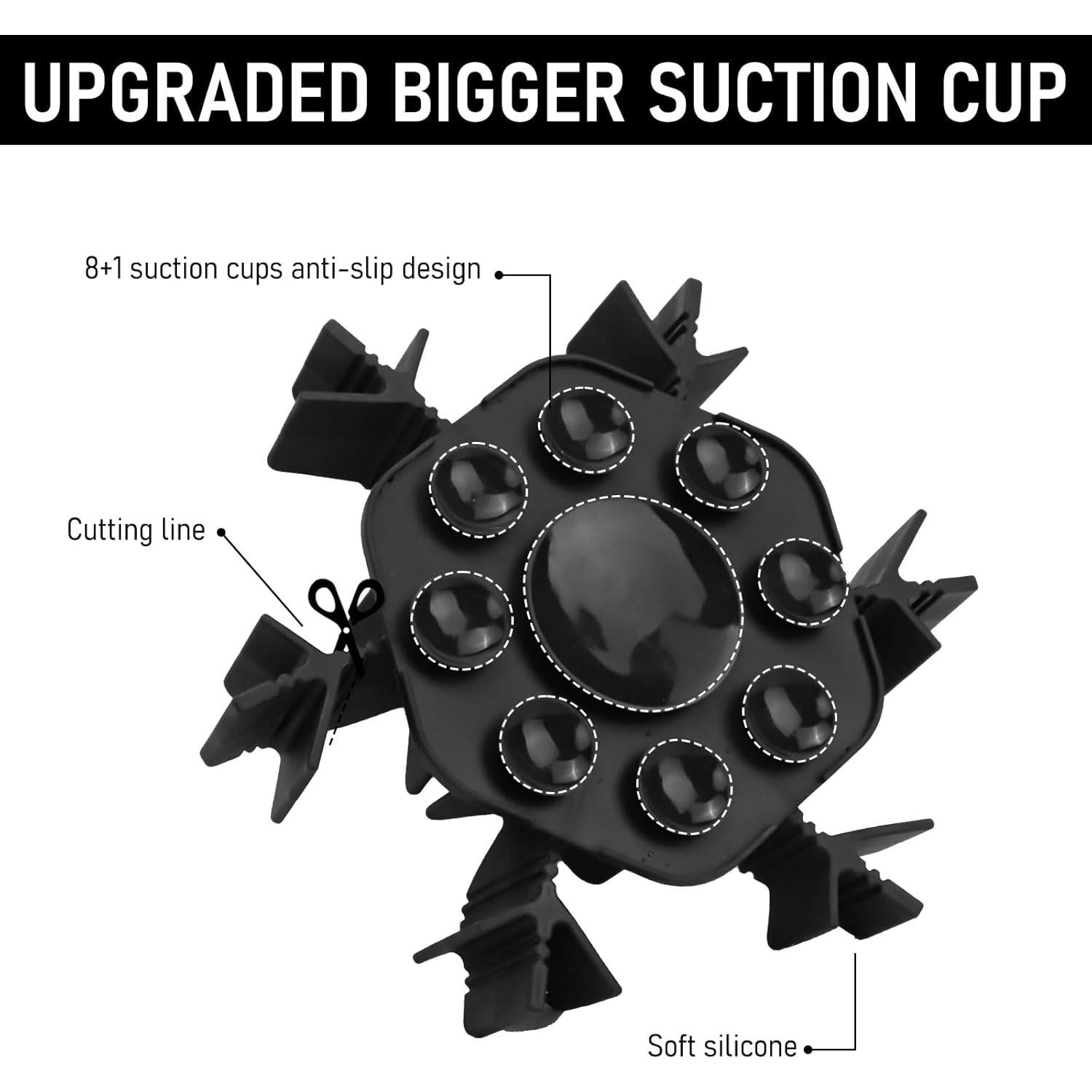 Inserto de Alimentador Lento Mabnuby Negro 17.8 cm Silicona