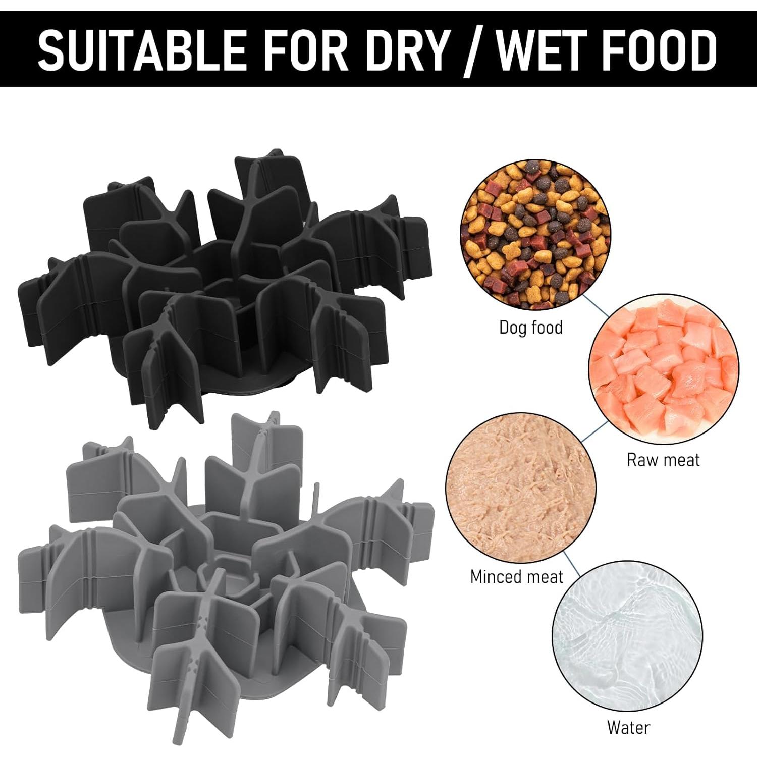 Inserto de Alimentador Lento Mabnuby Negro 17.8 cm Silicona