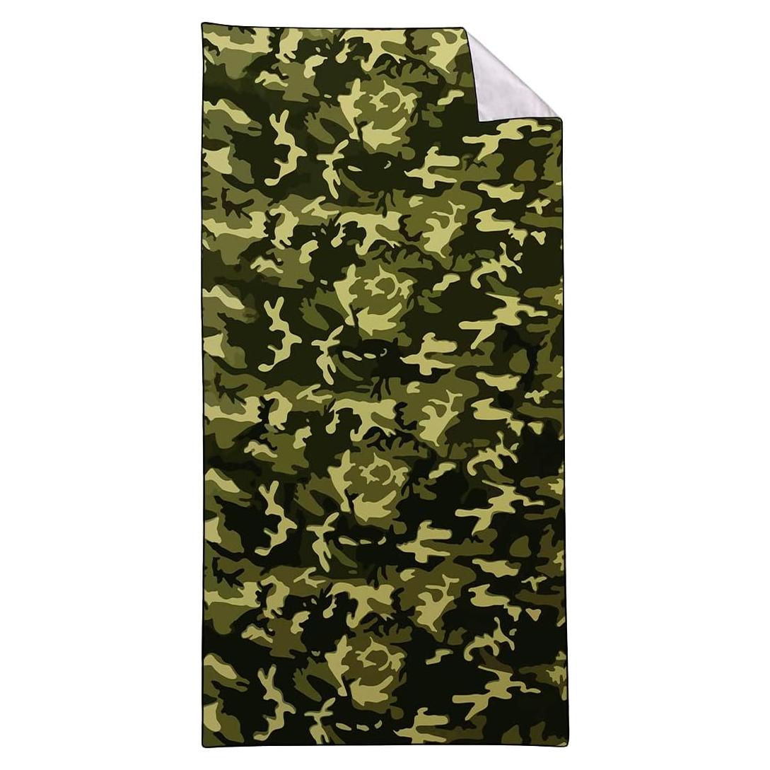 Toalla de Playa HommomH Camo Verde 91x182 cm Microfibra