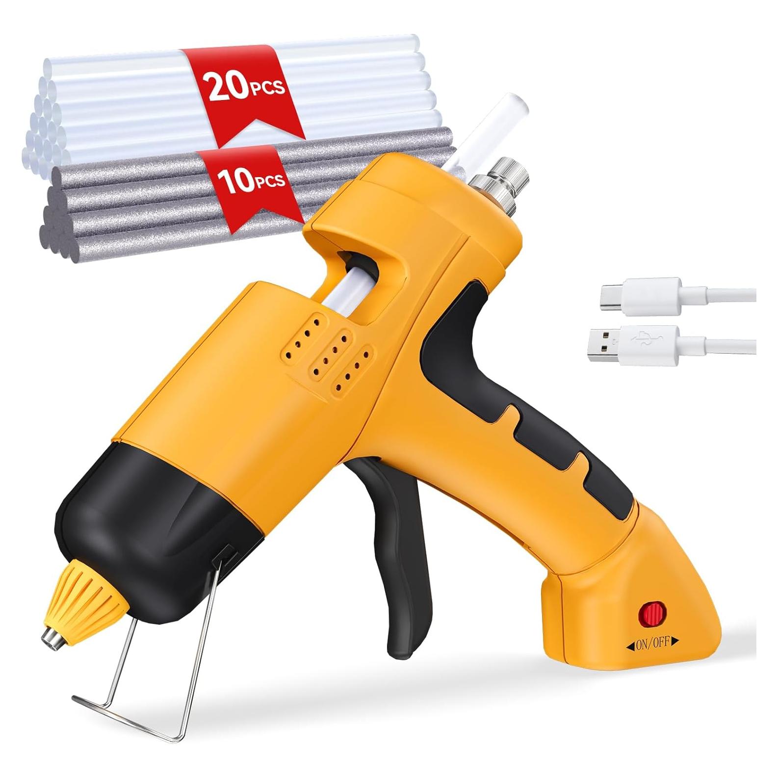 Pistola de Silicona Caliente Inalámbrica HHDQYMSG 20W 2600mAh