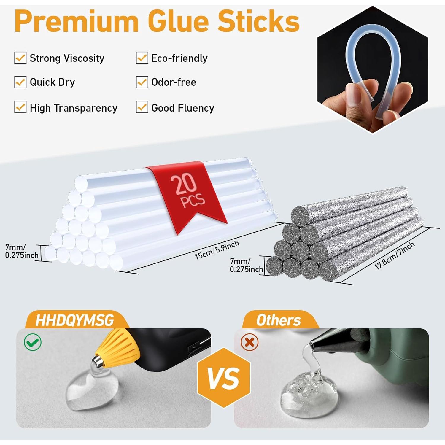 Pistola de Silicona Caliente Inalámbrica HHDQYMSG 20W 2600mAh