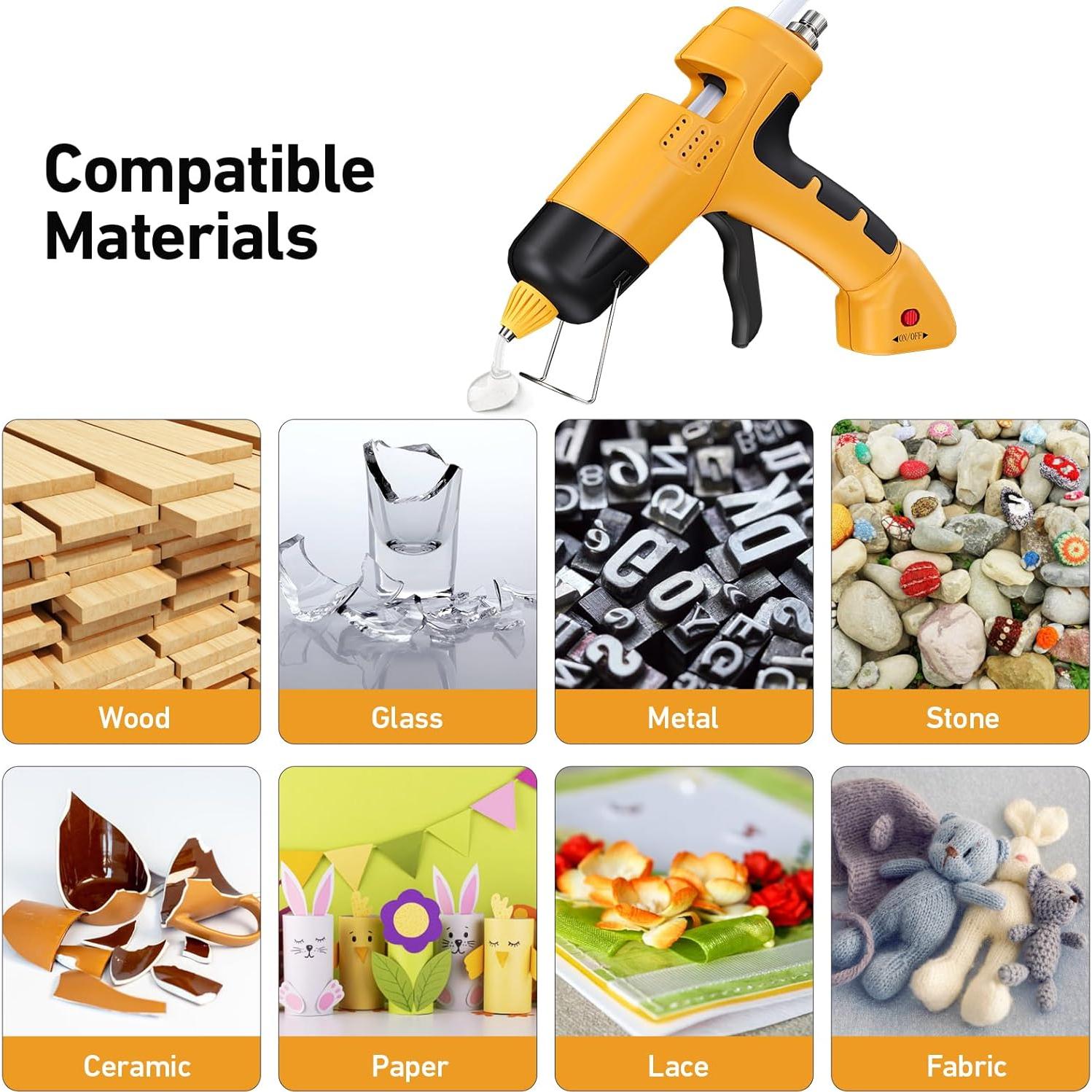 Pistola de Silicona Caliente Inalámbrica HHDQYMSG 20W 2600mAh