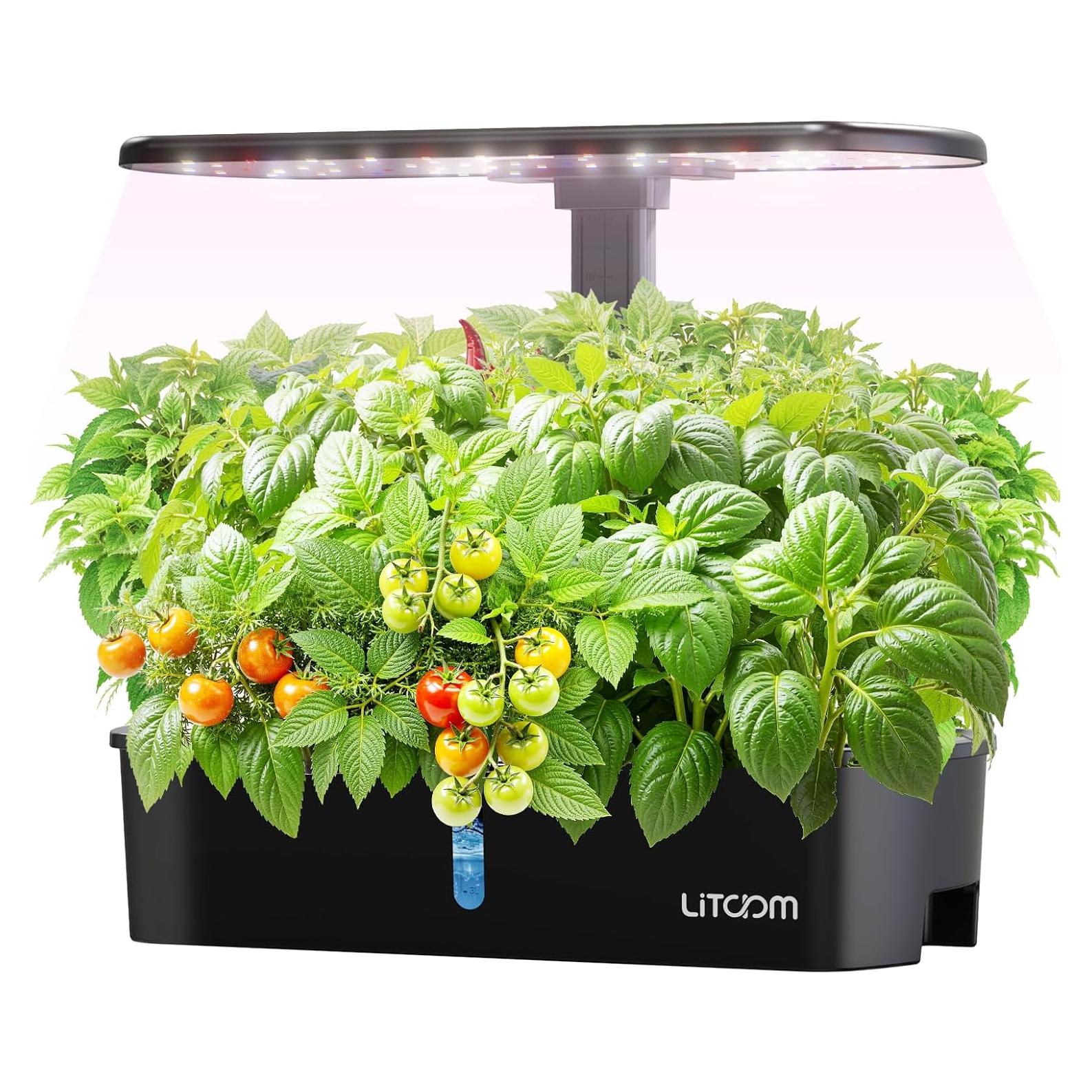 Kit Hidropónico Interior Litokam 12 Cápsulas 3.5L con Luz LED