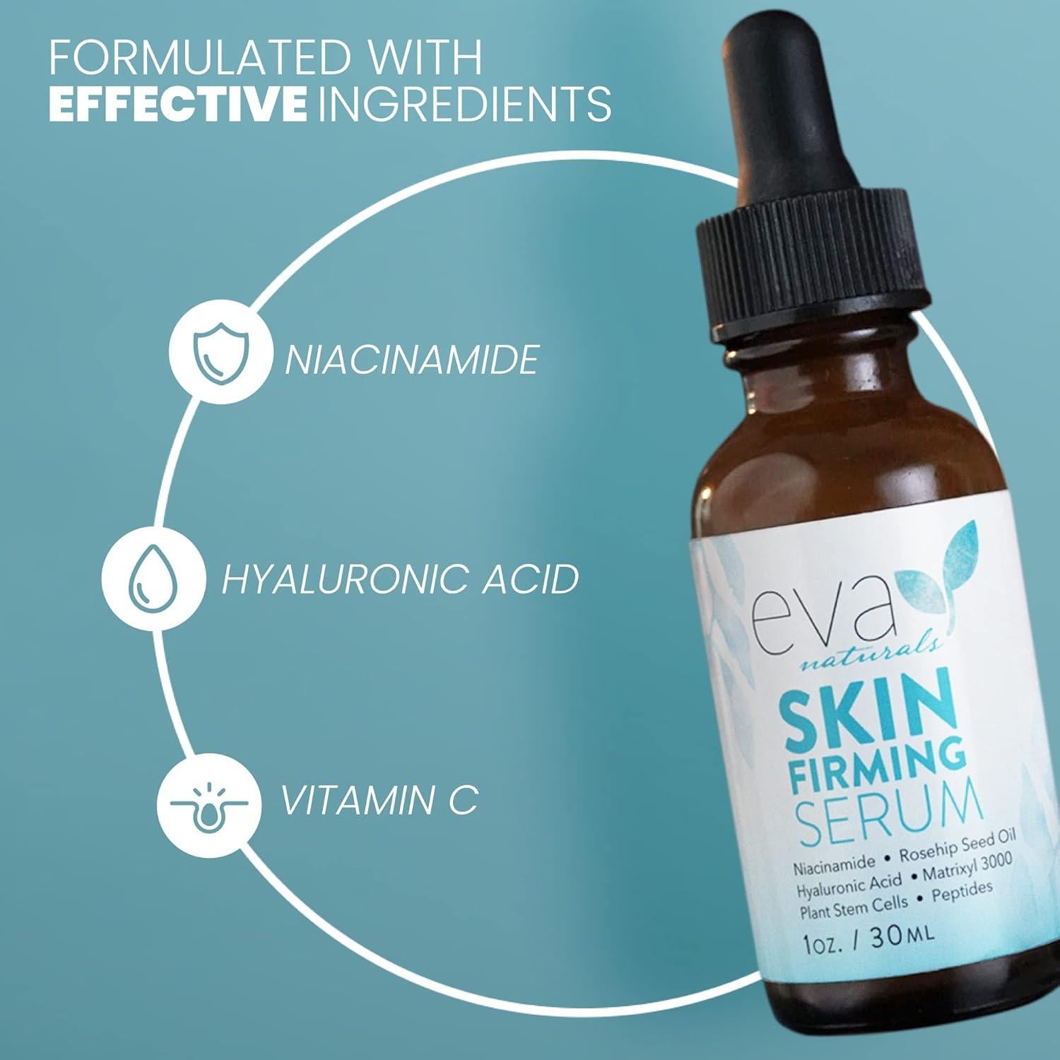 Suero Reafirmante Facial Eva Naturals 29.57 ml Niacinamida