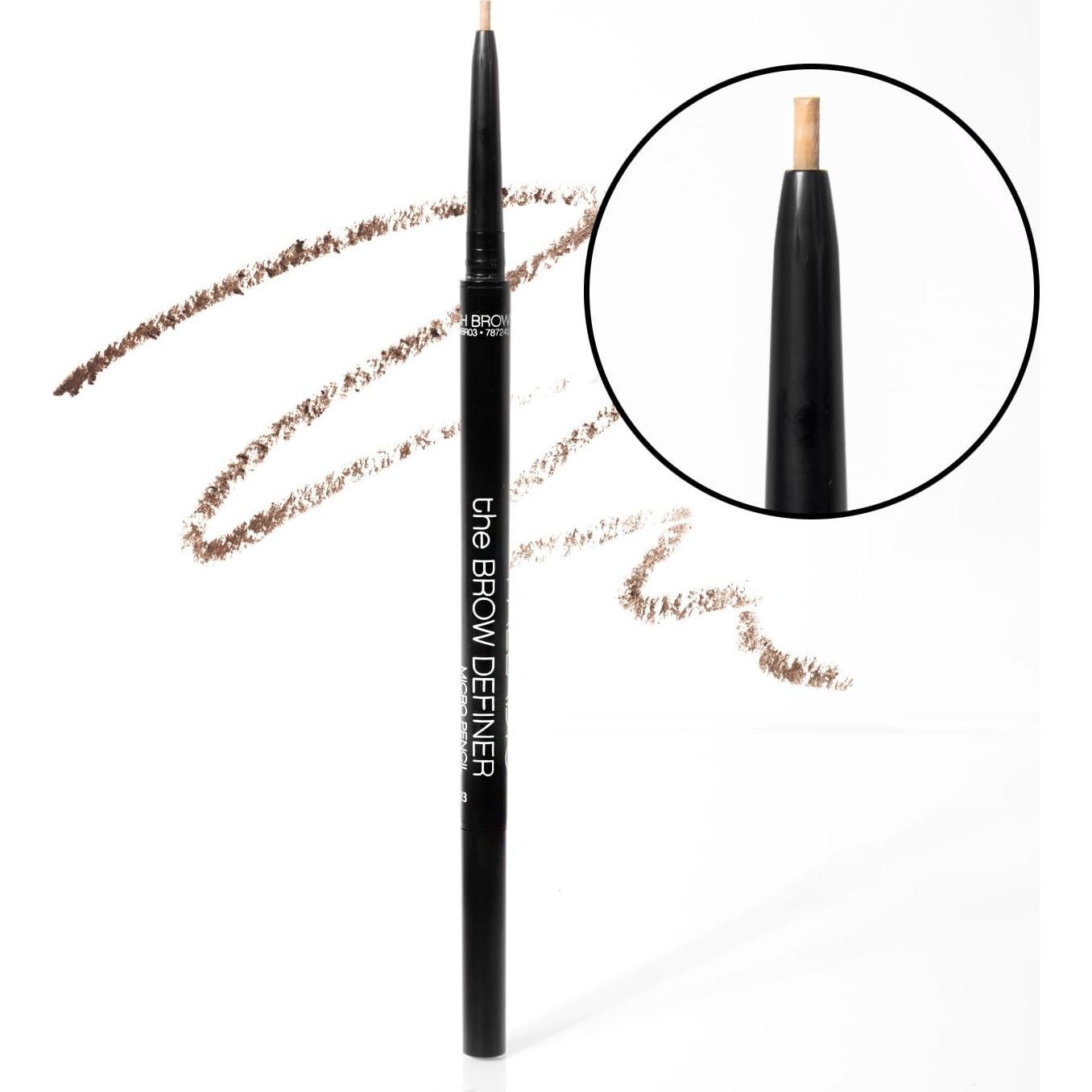 Lápiz Definidor de Cejas Palladio Beauty Marrón Ceniza