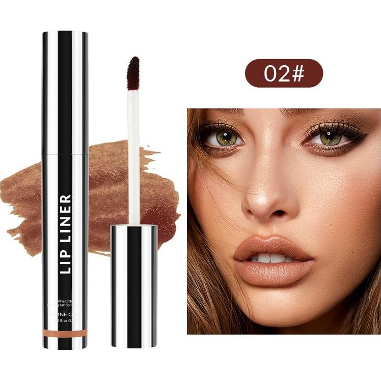 Lápiz de Labios Peel Off FPIZRTES 2 PCS Larga Duración Mate