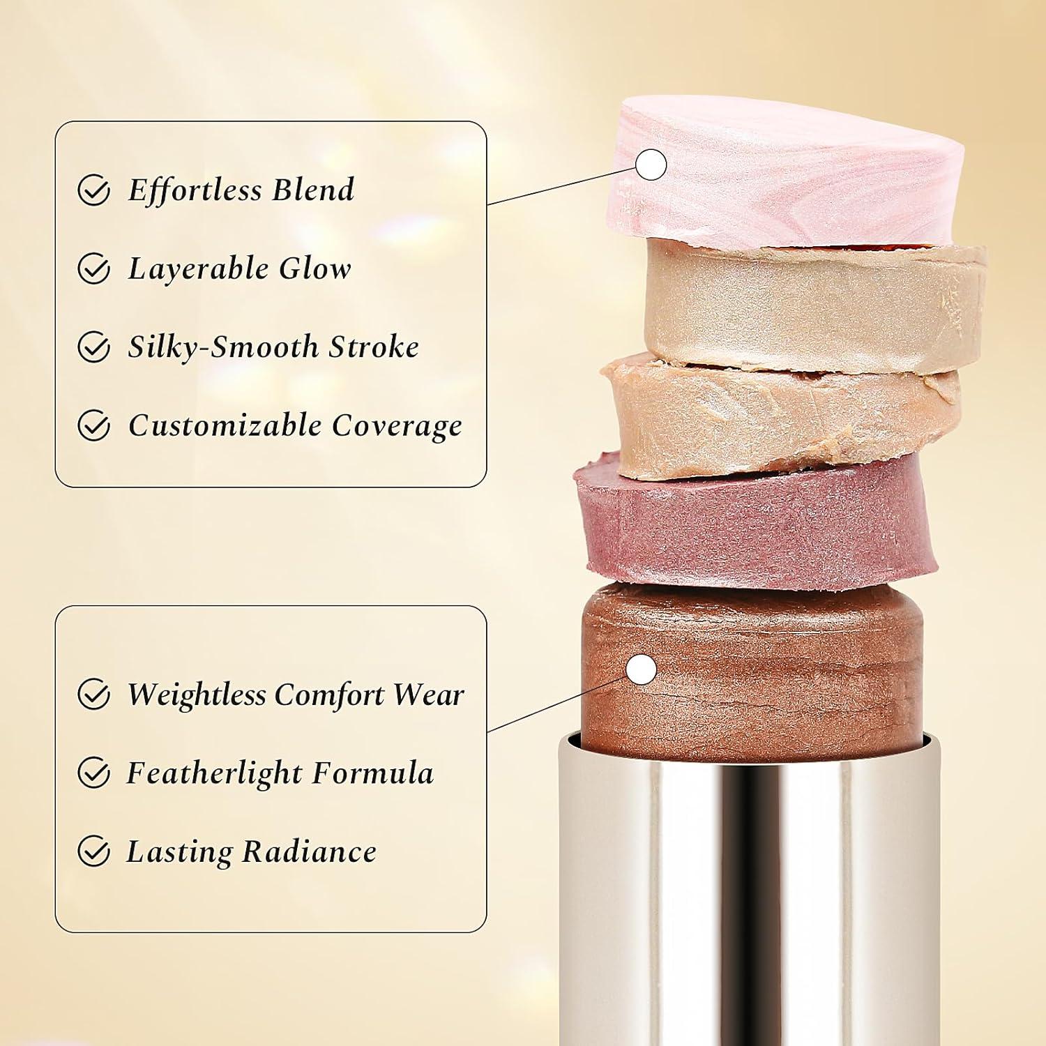 Stick Iluminador MYMERRY 15g Plata Rosa para Cara y Cuerpo