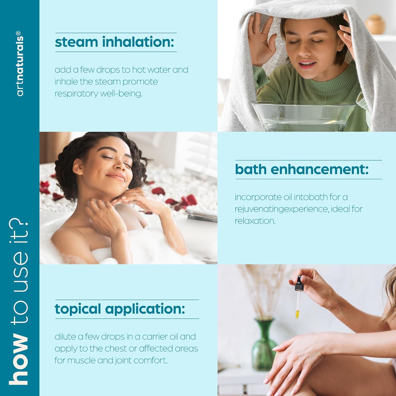 Aceite Esencial de Eucalipto ArtNaturals 118ml Puro Terapéutico