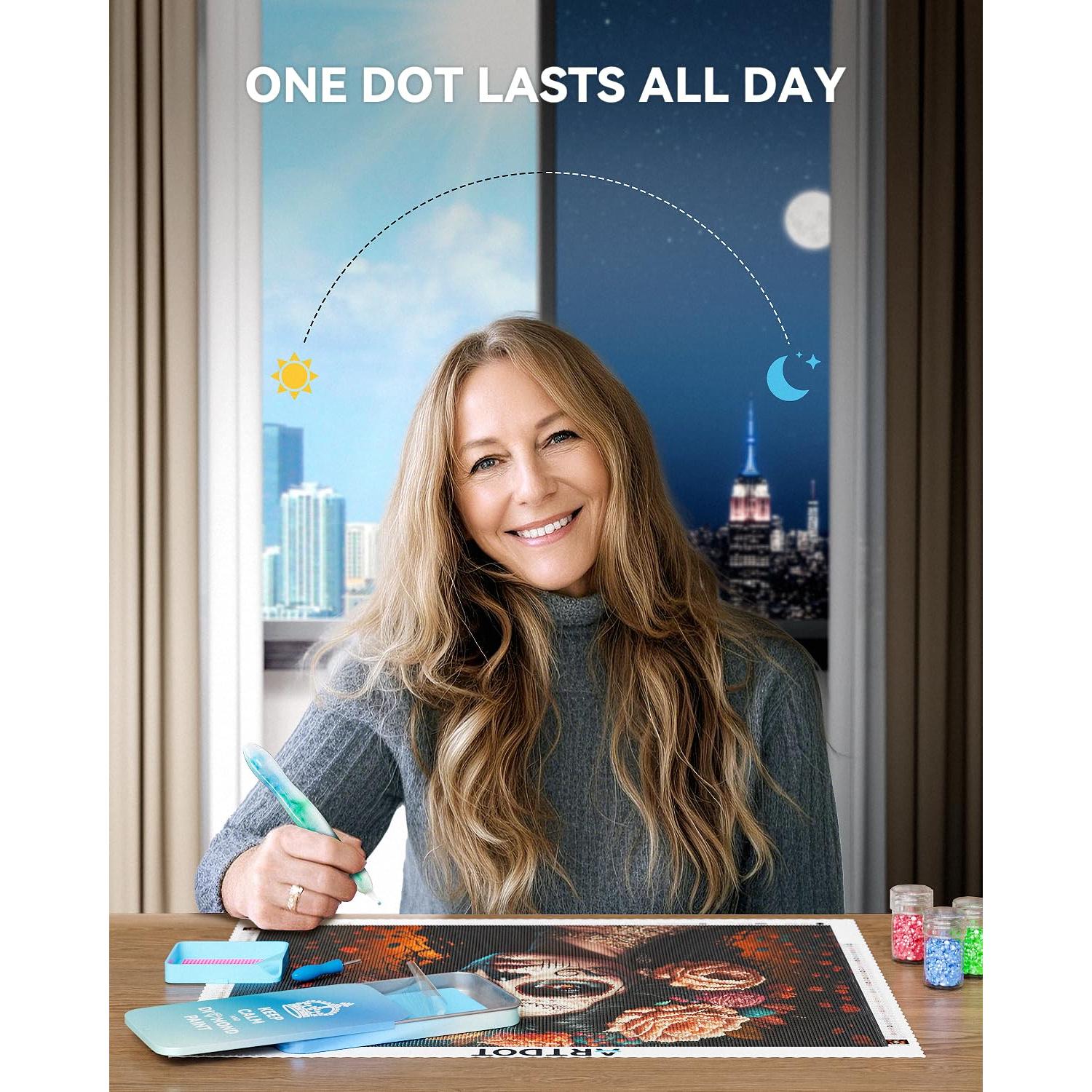 Cera Adhesiva Duradera ARTDOT para Arte de Diamantes 140g